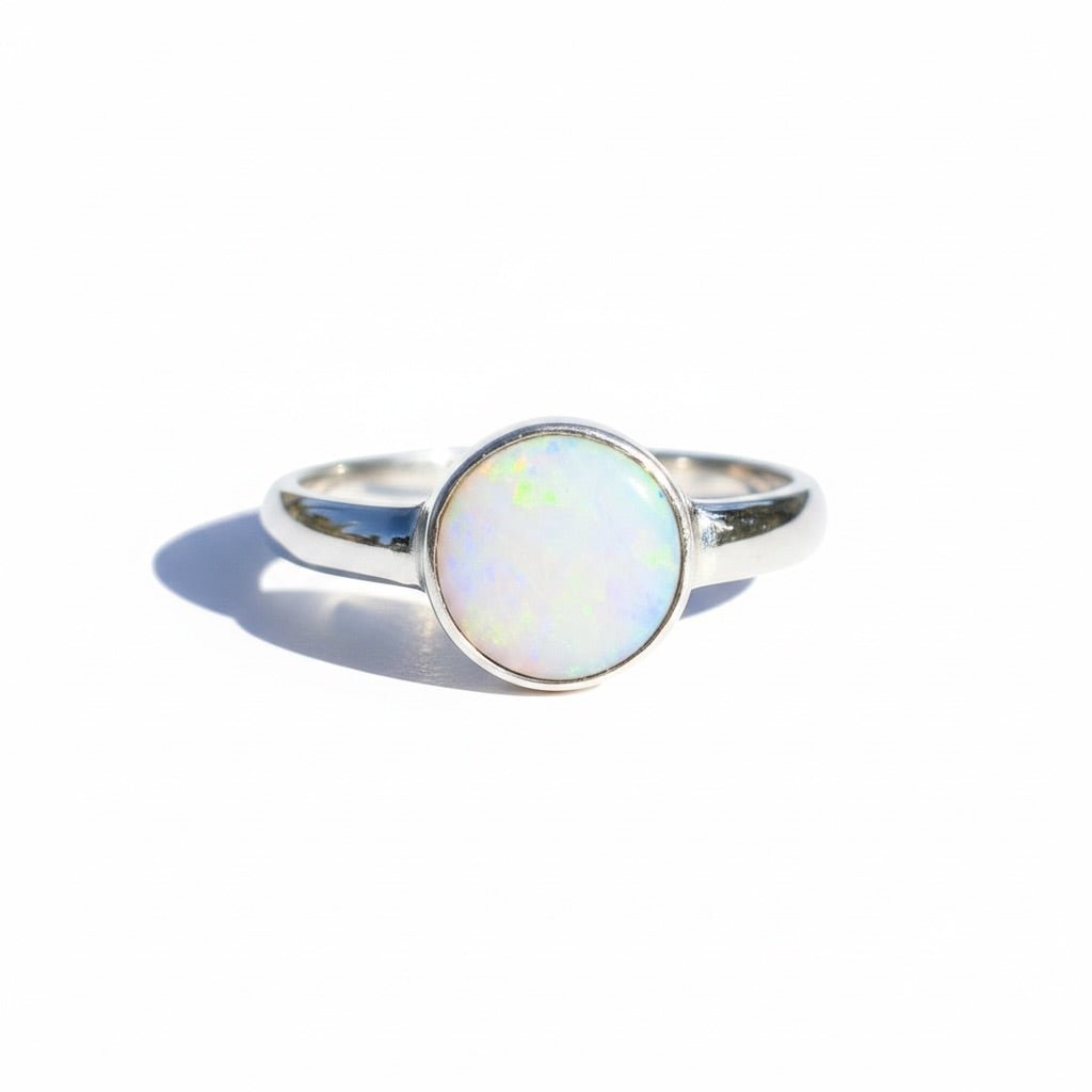 1.3ct Lightning Ridge Opal Ring ~ 'Cradle Mountain Glow' | 925 Sterling Silver | Solid Australian Opal