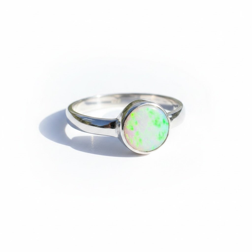 1.3ct Lightning Ridge Opal Ring ~ 'Cradle Mountain Glow' | 925 Sterling Silver | Solid Australian Opal