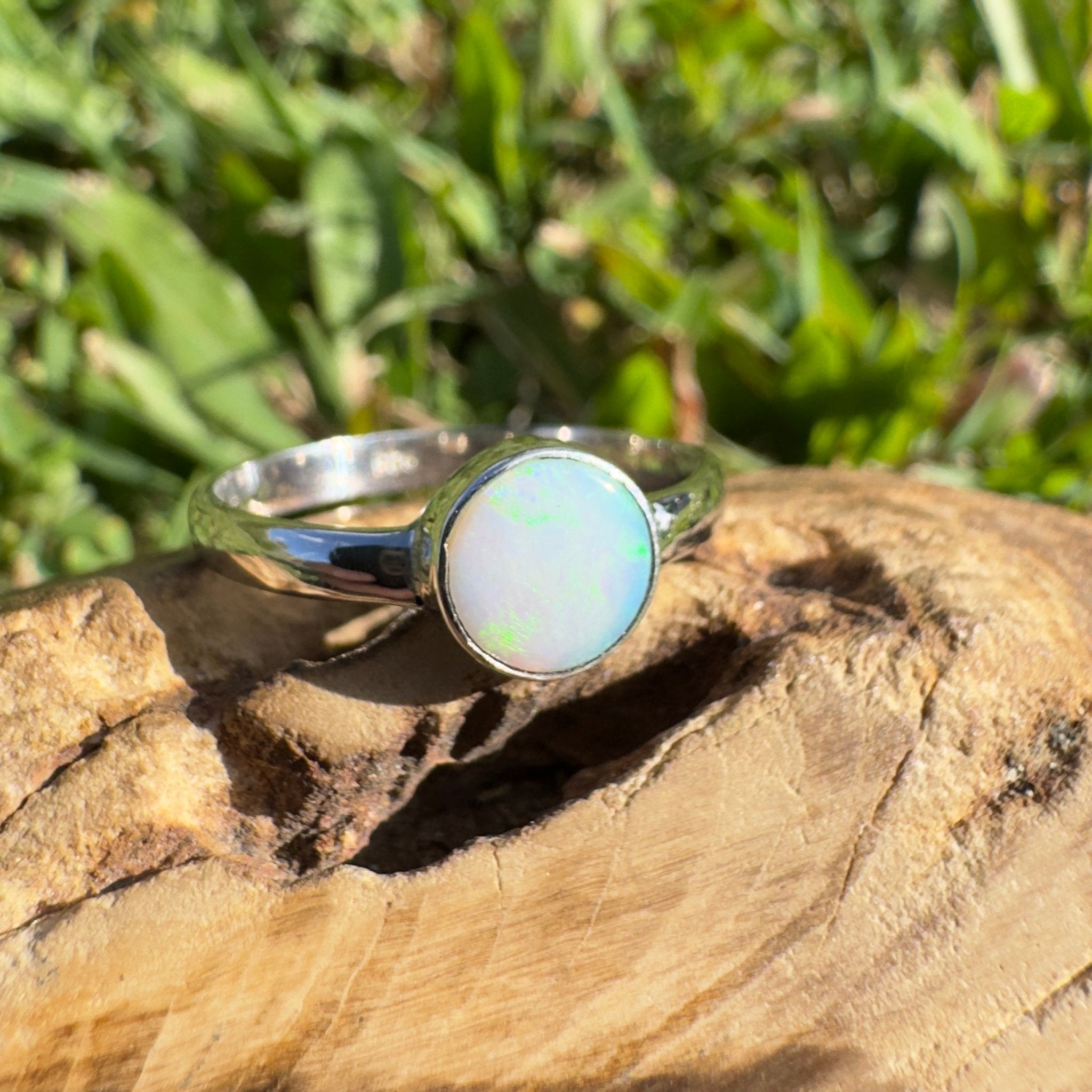 1.3ct Lightning Ridge Opal Ring ~ 'Cradle Mountain Glow' | 925 Sterling Silver | Solid Australian Opal