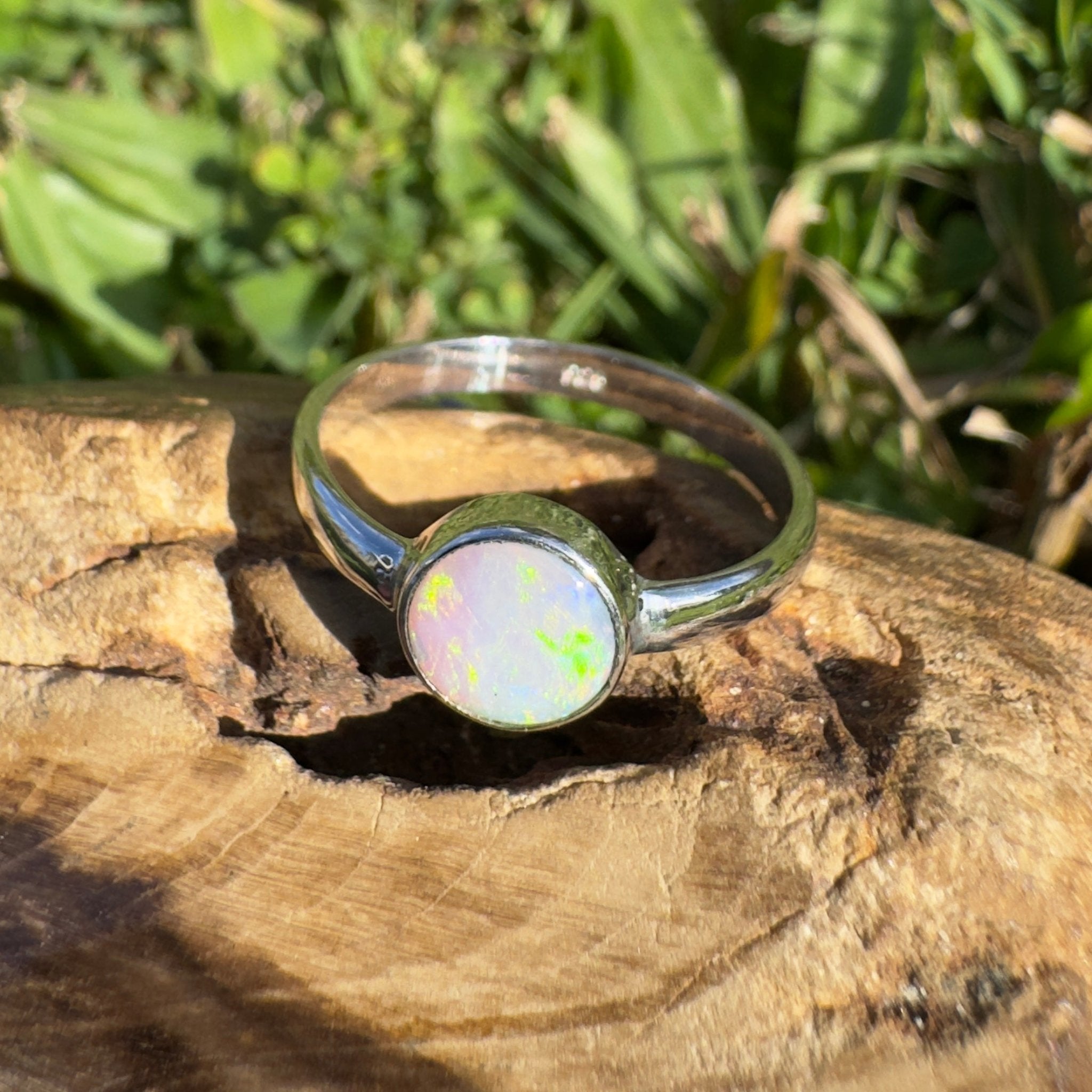1.3ct Lightning Ridge Opal Ring ~ 'Cradle Mountain Glow' | 925 Sterling Silver | Solid Australian Opal