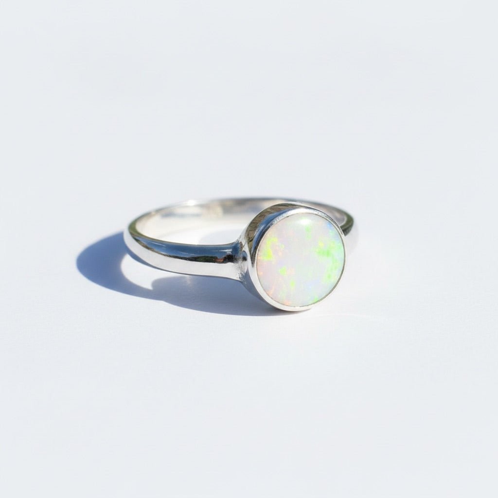 1.3ct Lightning Ridge Opal Ring ~ 'Cradle Mountain Glow' | 925 Sterling Silver | Solid Australian Opal