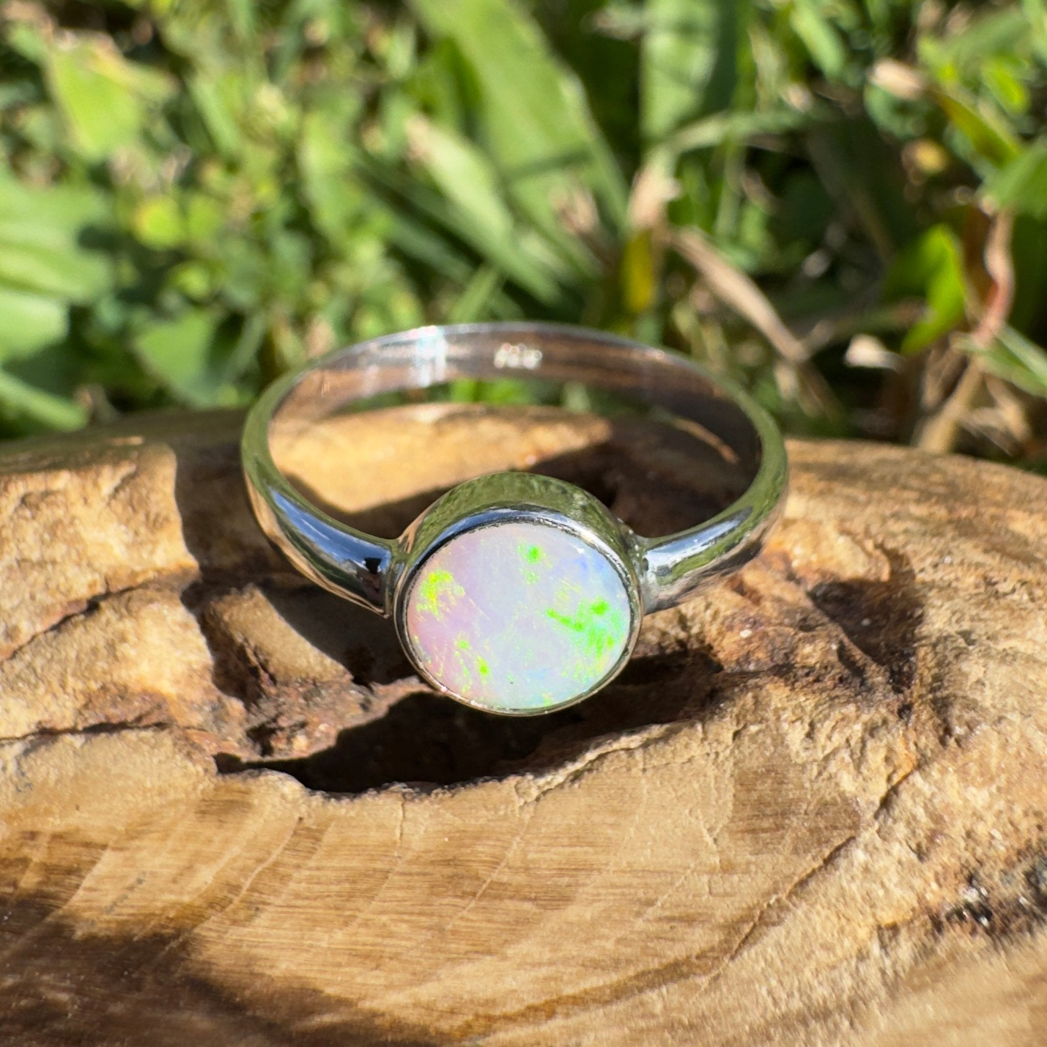 1.3ct Lightning Ridge Opal Ring ~ 'Cradle Mountain Glow' | 925 Sterling Silver | Solid Australian Opal