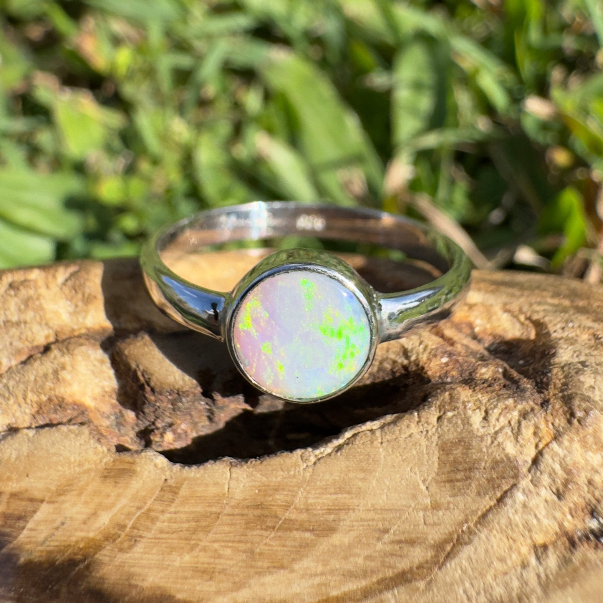 1.3ct Lightning Ridge Opal Ring ~ 'Cradle Mountain Glow' | 925 Sterling Silver | Solid Australian Opal