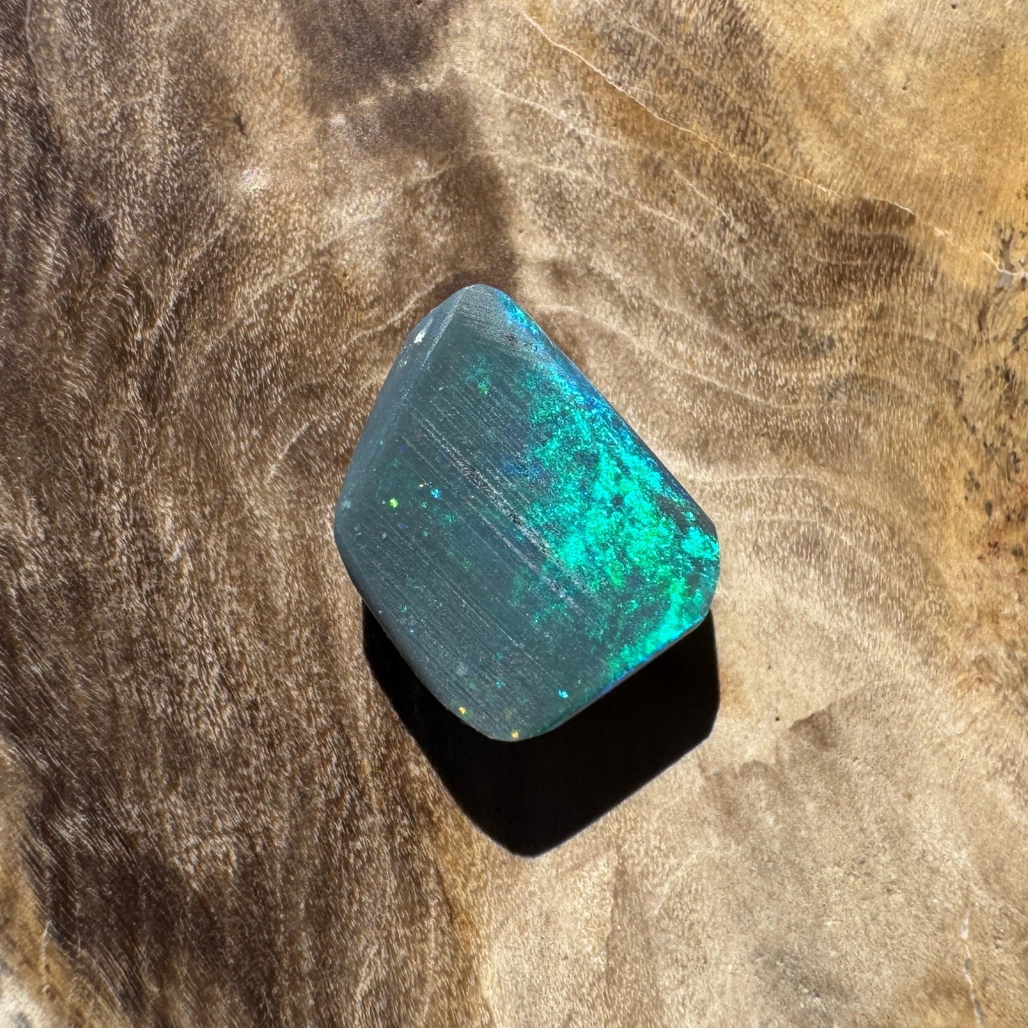 1.3ct Lightning Ridge Semi Black Opal Rub | Solid Australian Opal