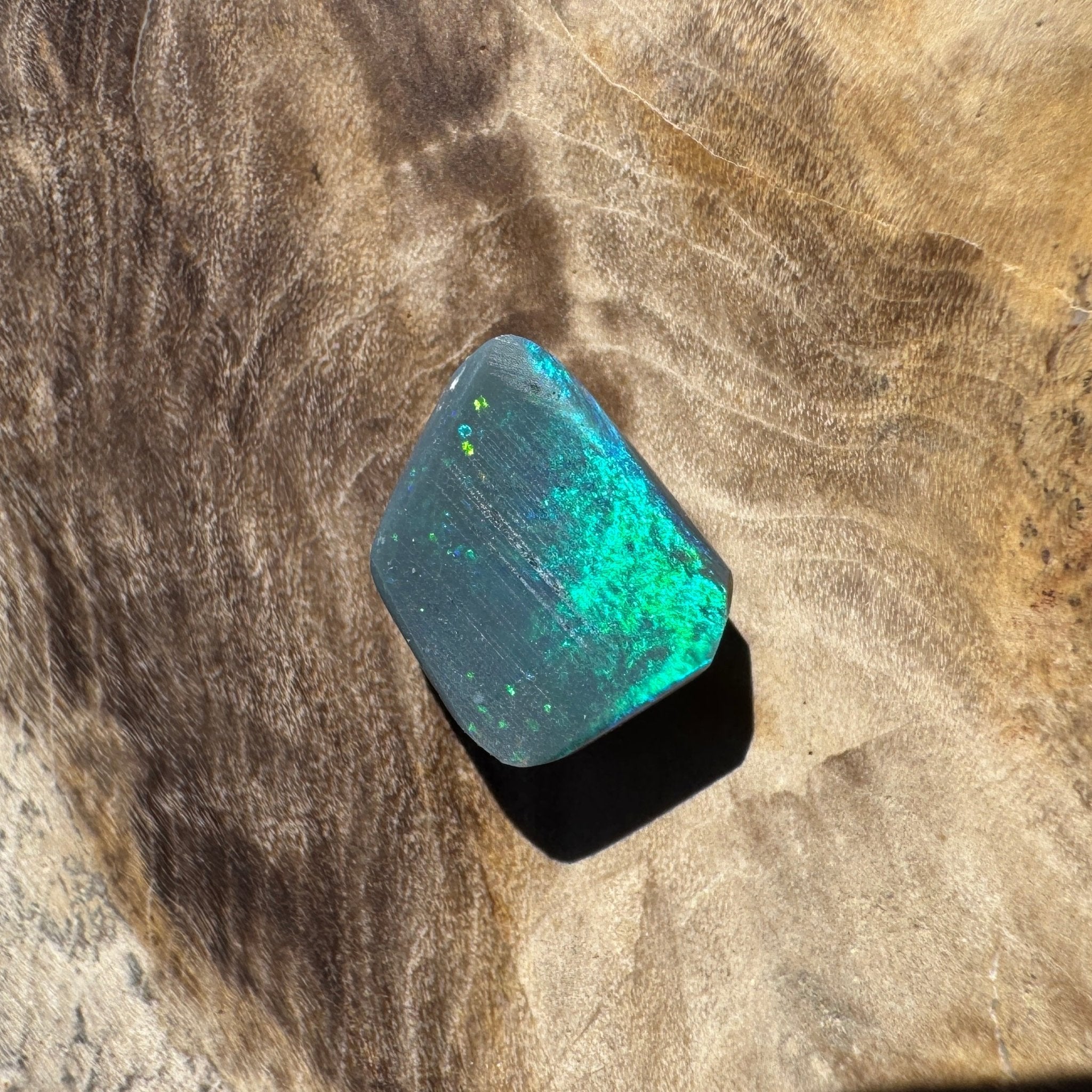 1.3ct Lightning Ridge Semi Black Opal Rub | Solid Australian Opal