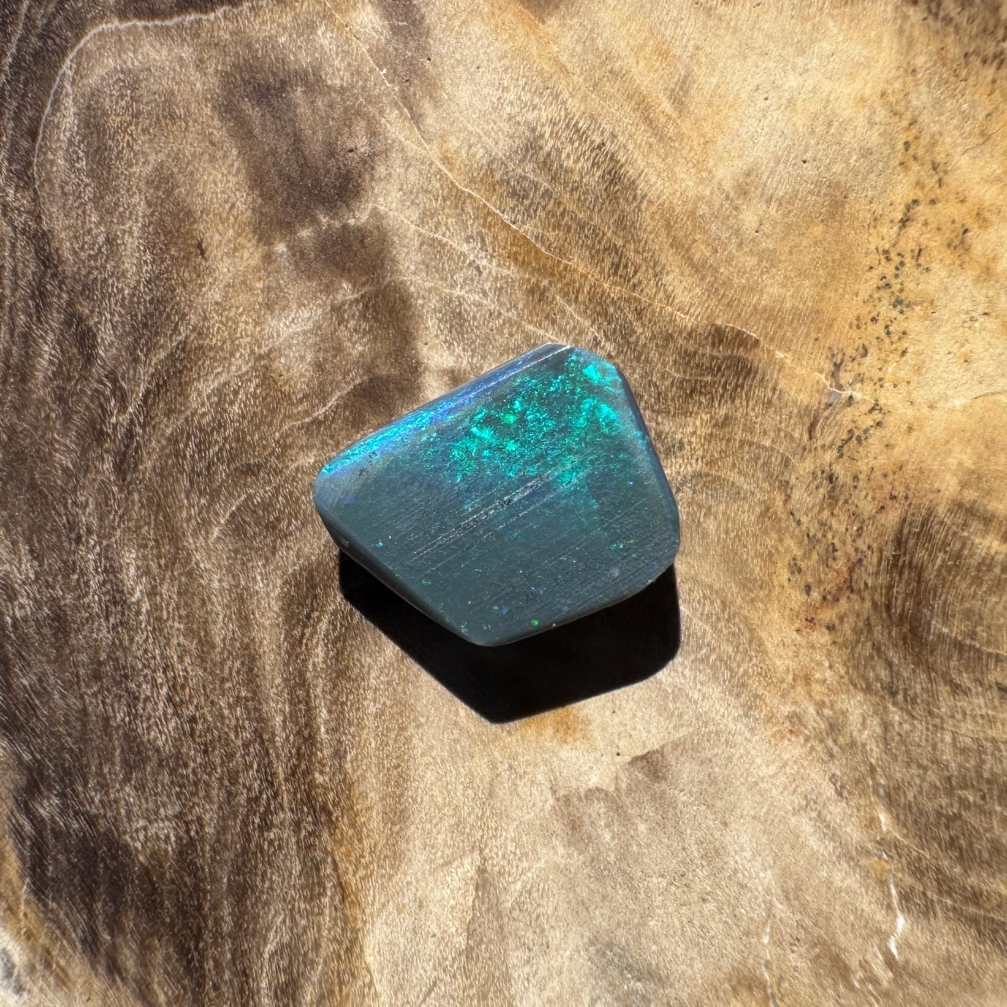 1.3ct Lightning Ridge Semi Black Opal Rub | Solid Australian Opal
