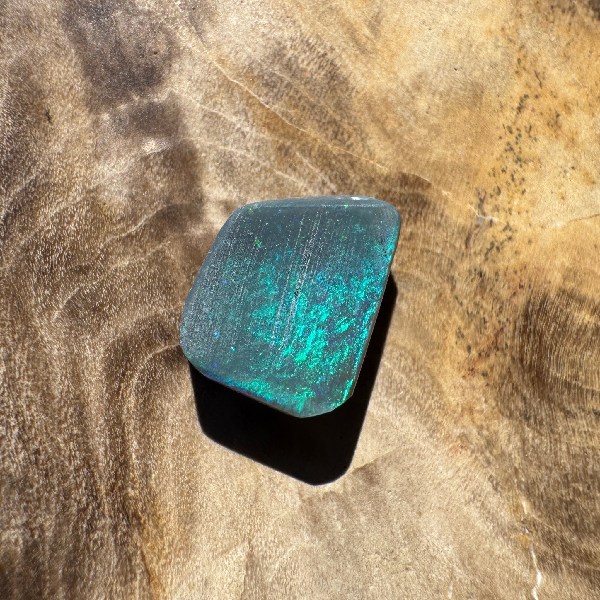 1.3ct Lightning Ridge Semi Black Opal Rub | Solid Australian Opal