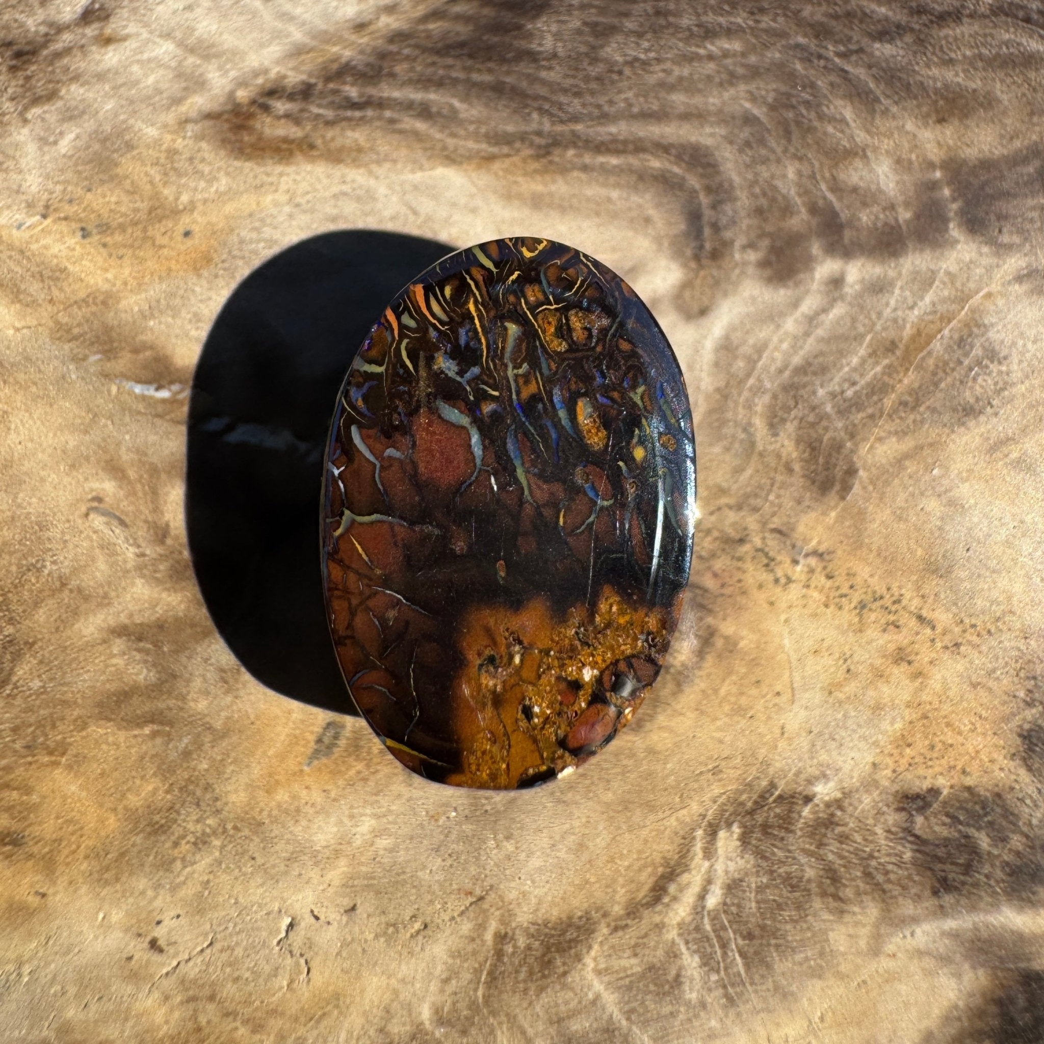 14ct Queensland Boulder Opal | Solid Australian Opal | Hand-Cut