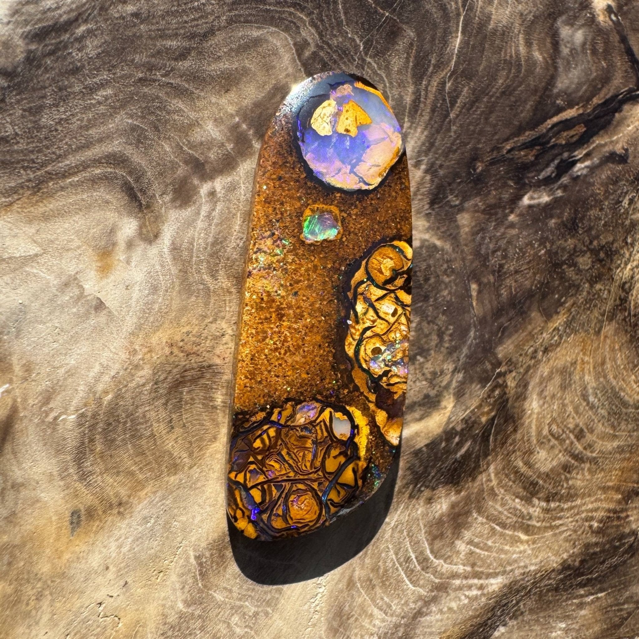 15.3ct Queensland Boulder Opal with Pipe