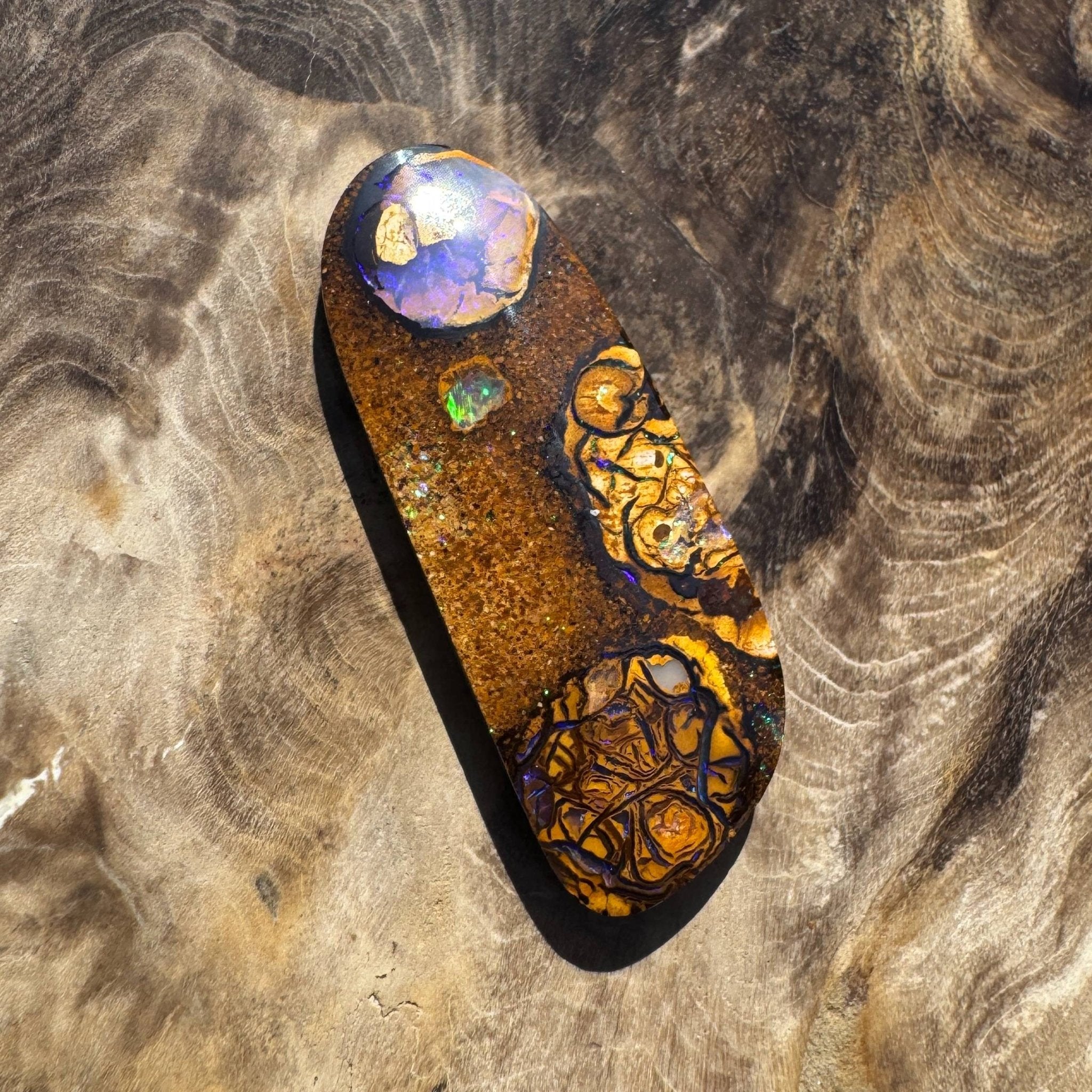 15.3ct Queensland Boulder Opal with Pipe