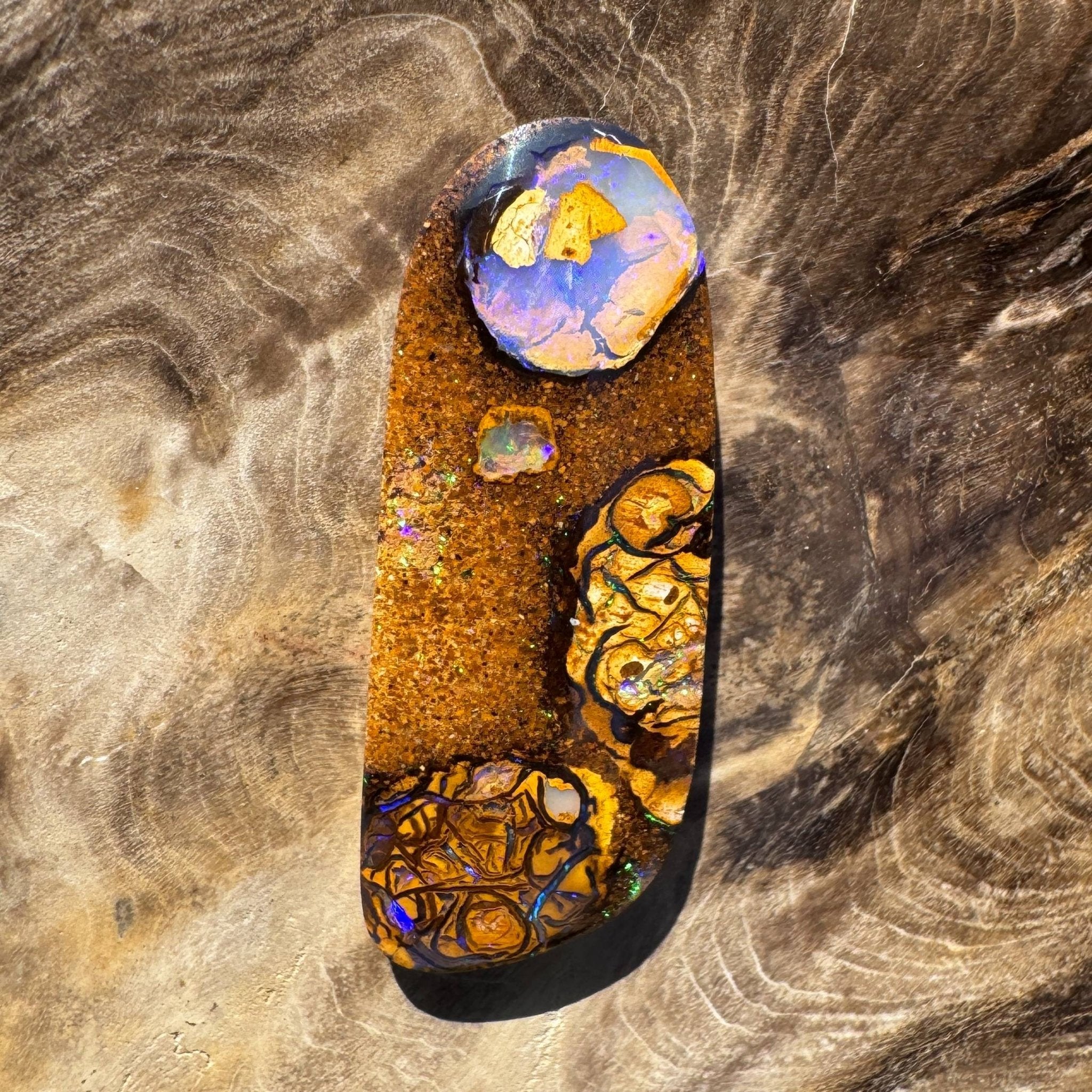 15.3ct Queensland Boulder Opal with Pipe