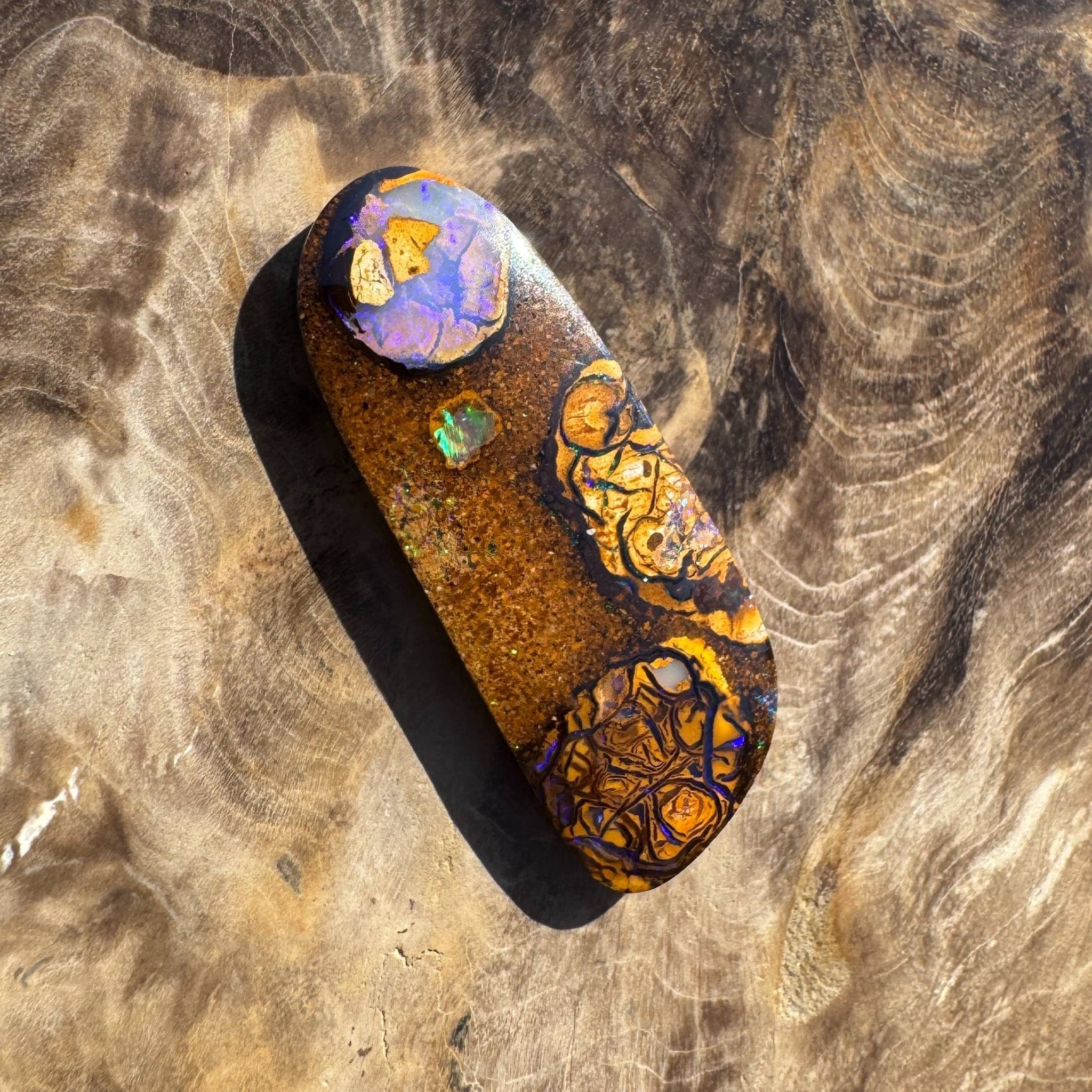 15.3ct Queensland Boulder Opal with Pipe
