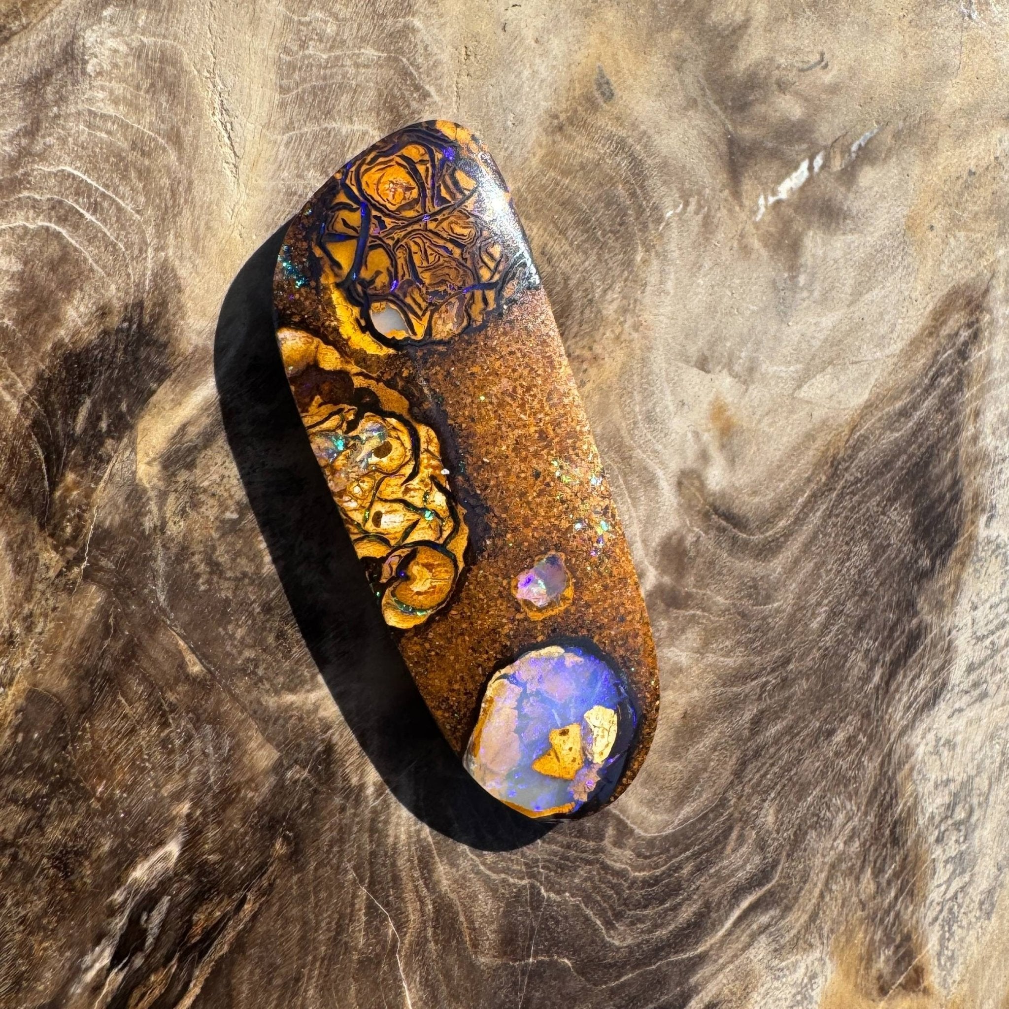 15.3ct Queensland Boulder Opal with Pipe