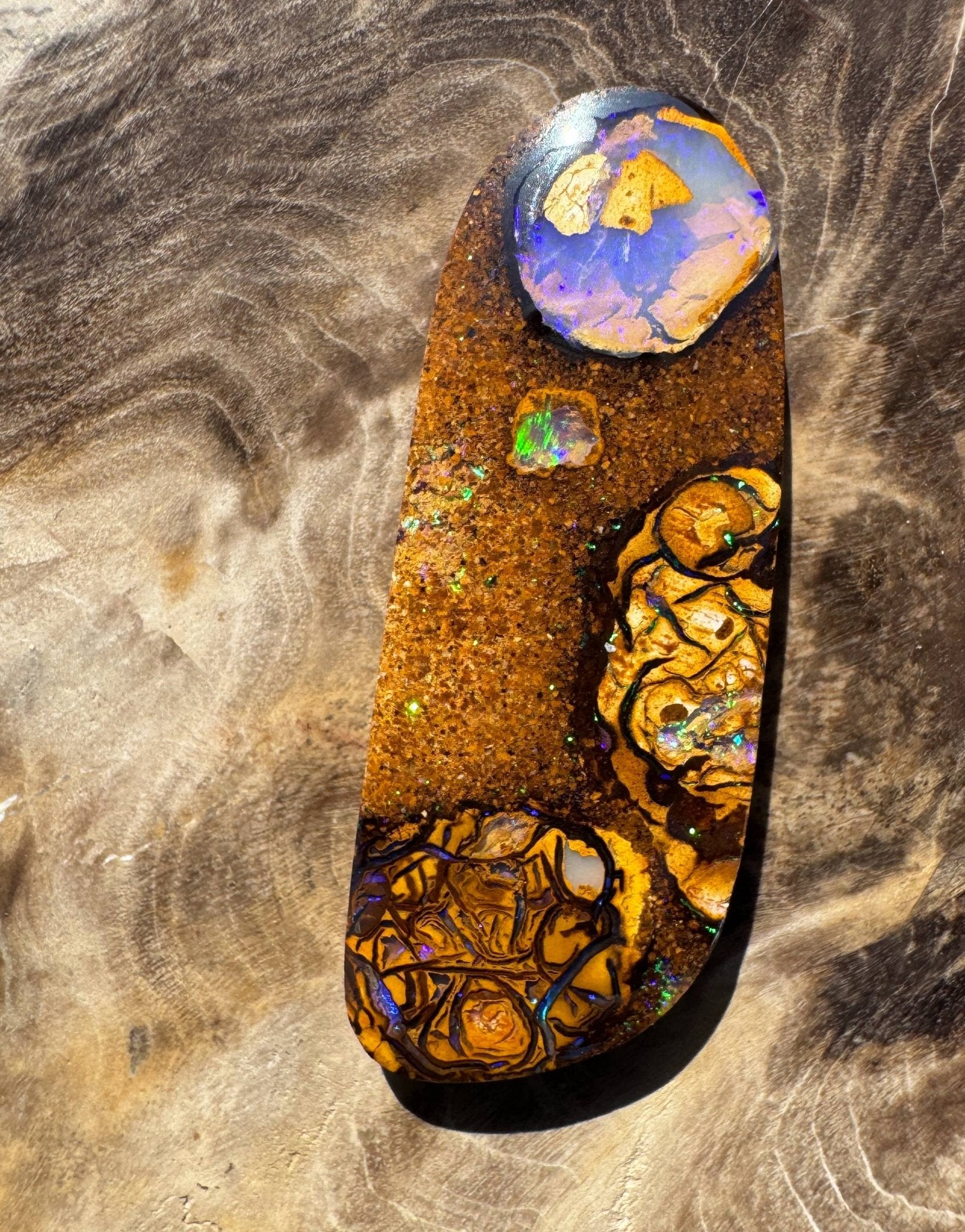 15.3ct Queensland Boulder Opal with Pipe