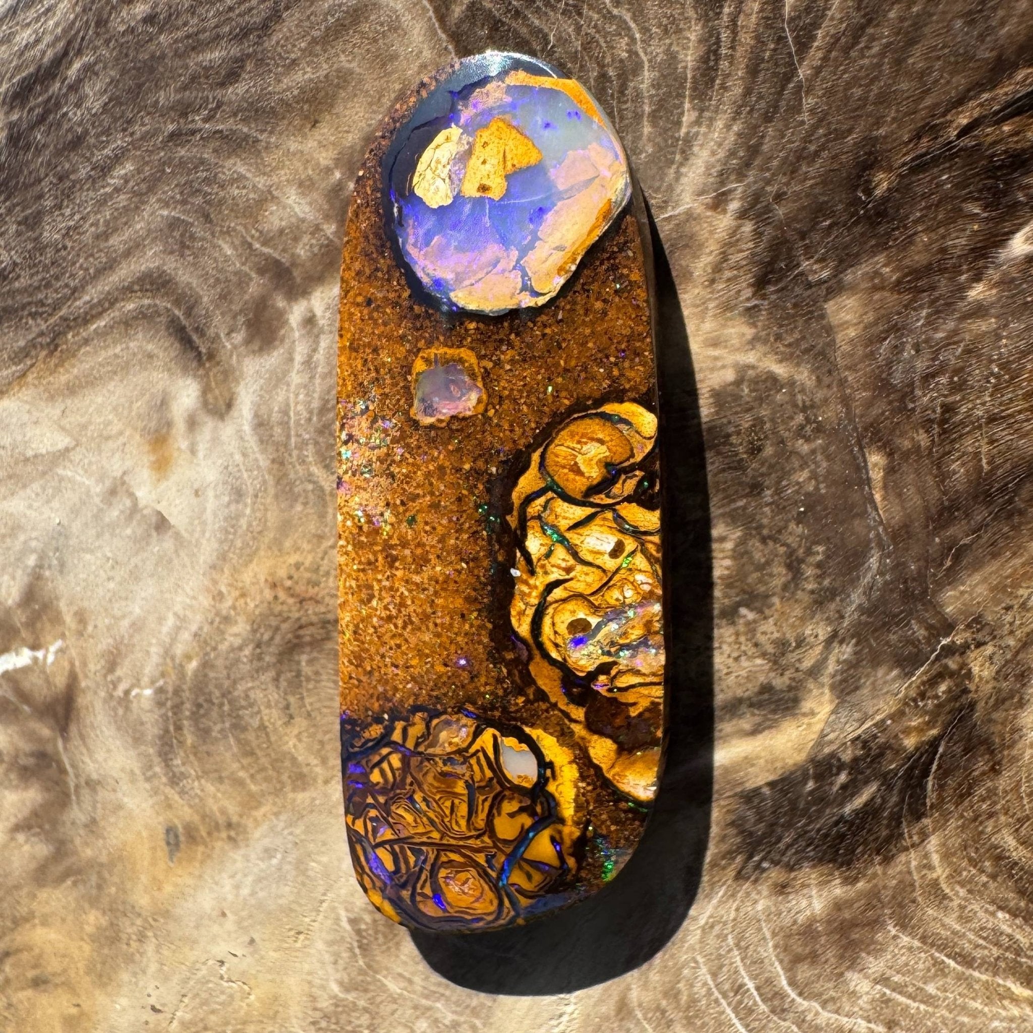 15.3ct Queensland Boulder Opal with Pipe