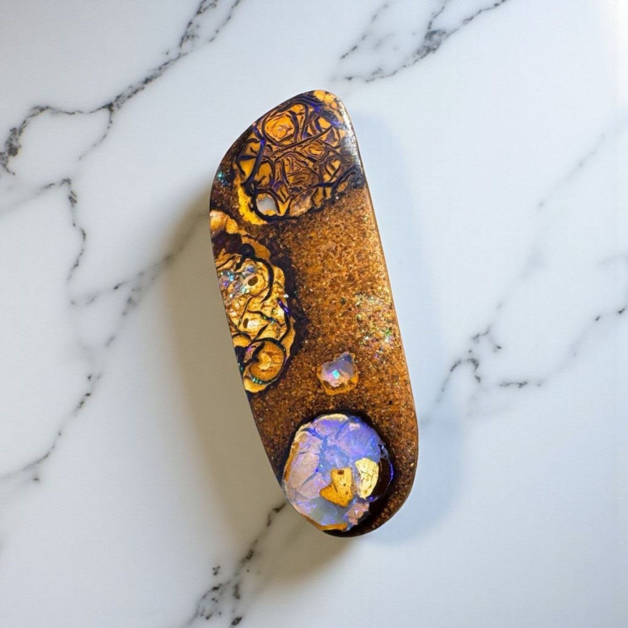15.3ct Queensland Boulder Opal with Pipe