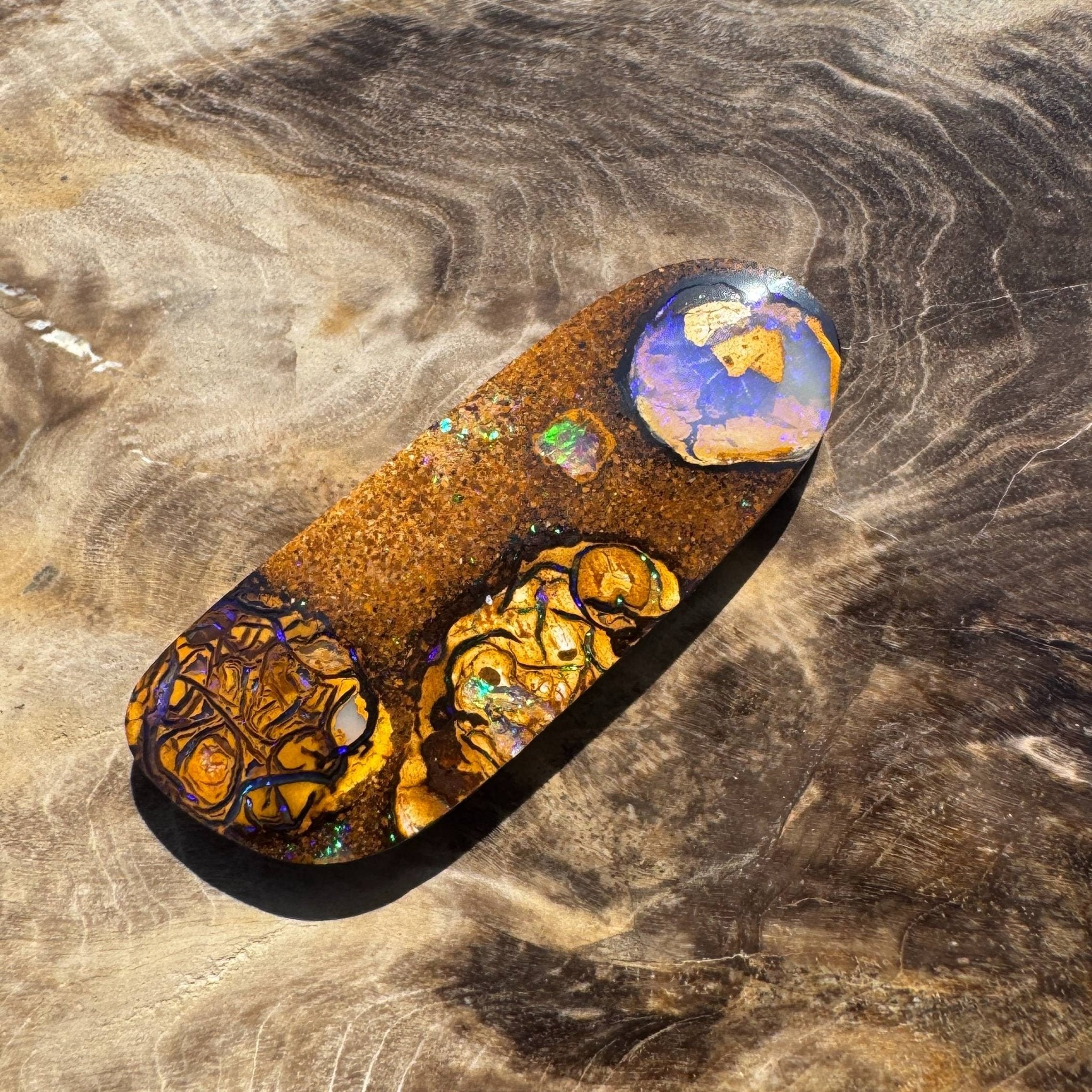 15.3ct Queensland Boulder Opal with Pipe