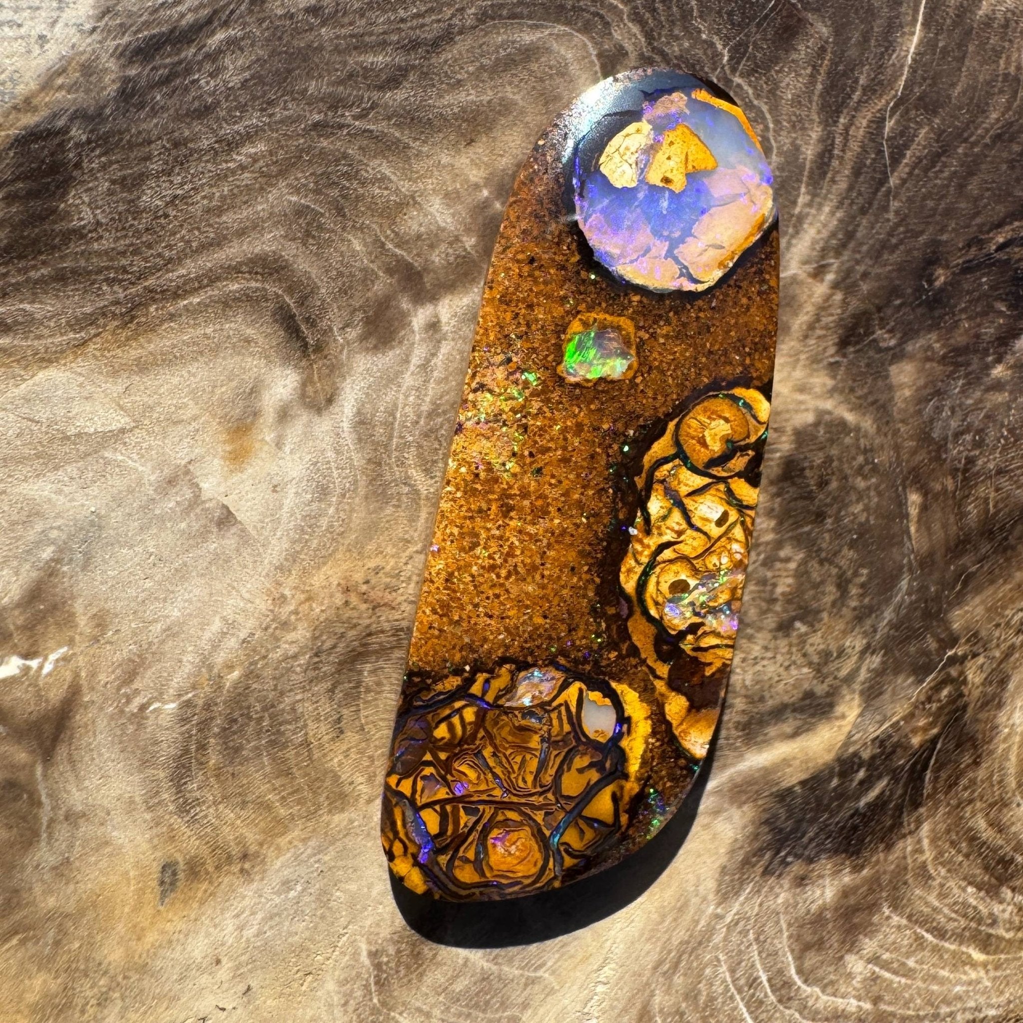 15.3ct Queensland Boulder Opal with Pipe