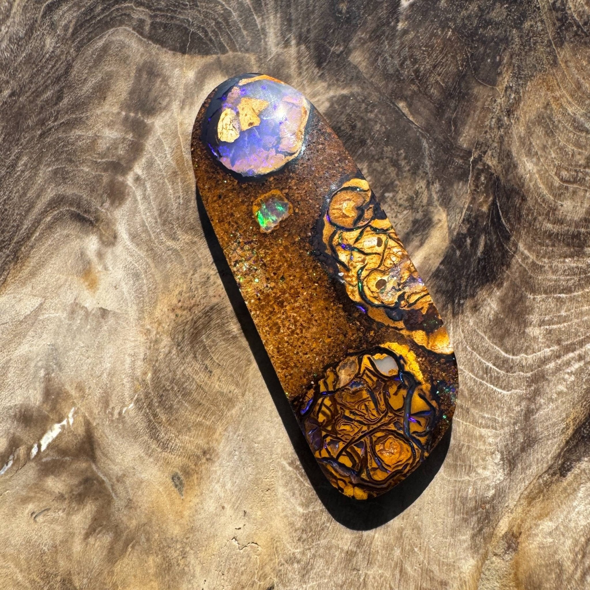 15.3ct Queensland Boulder Opal with Pipe