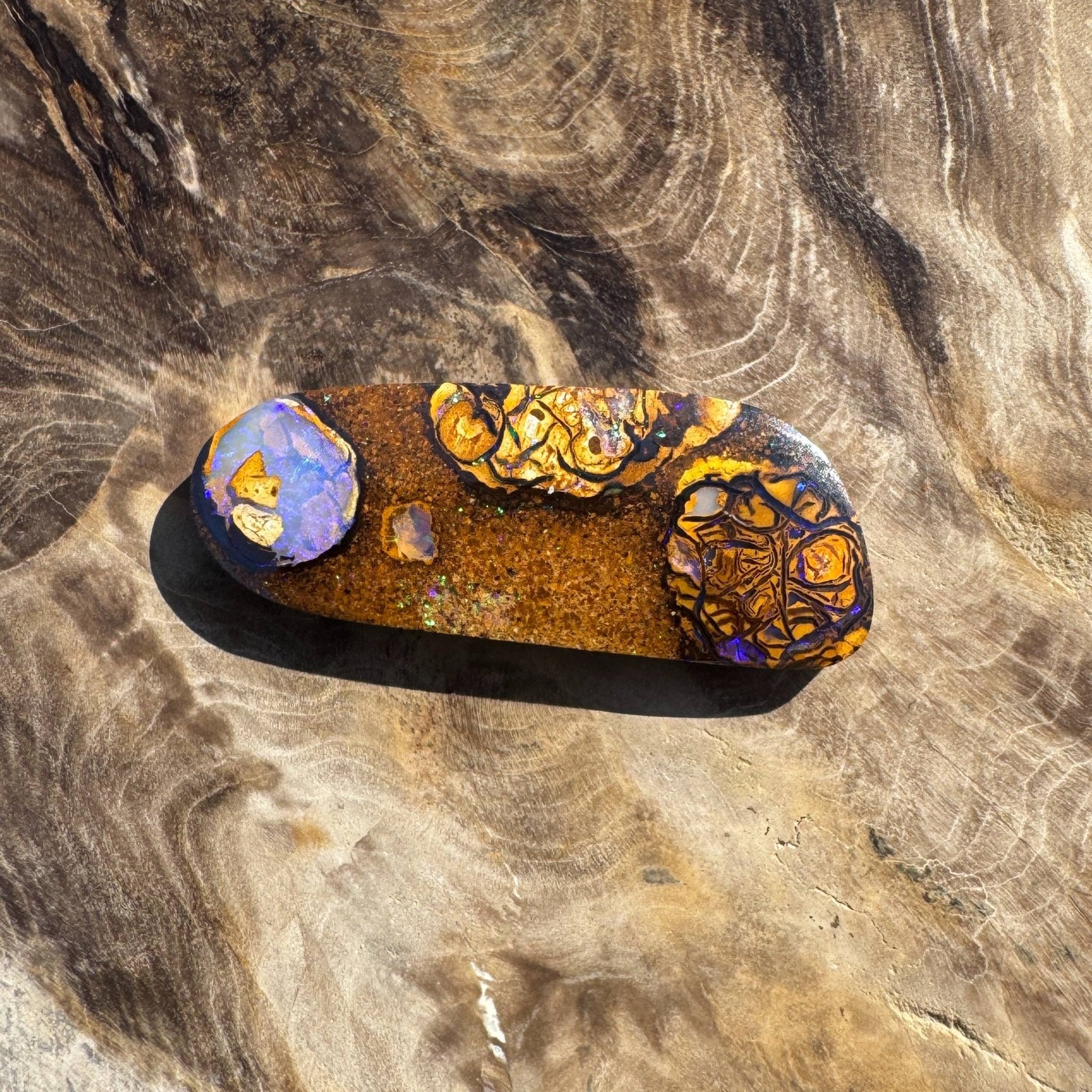 15.3ct Queensland Boulder Opal with Pipe