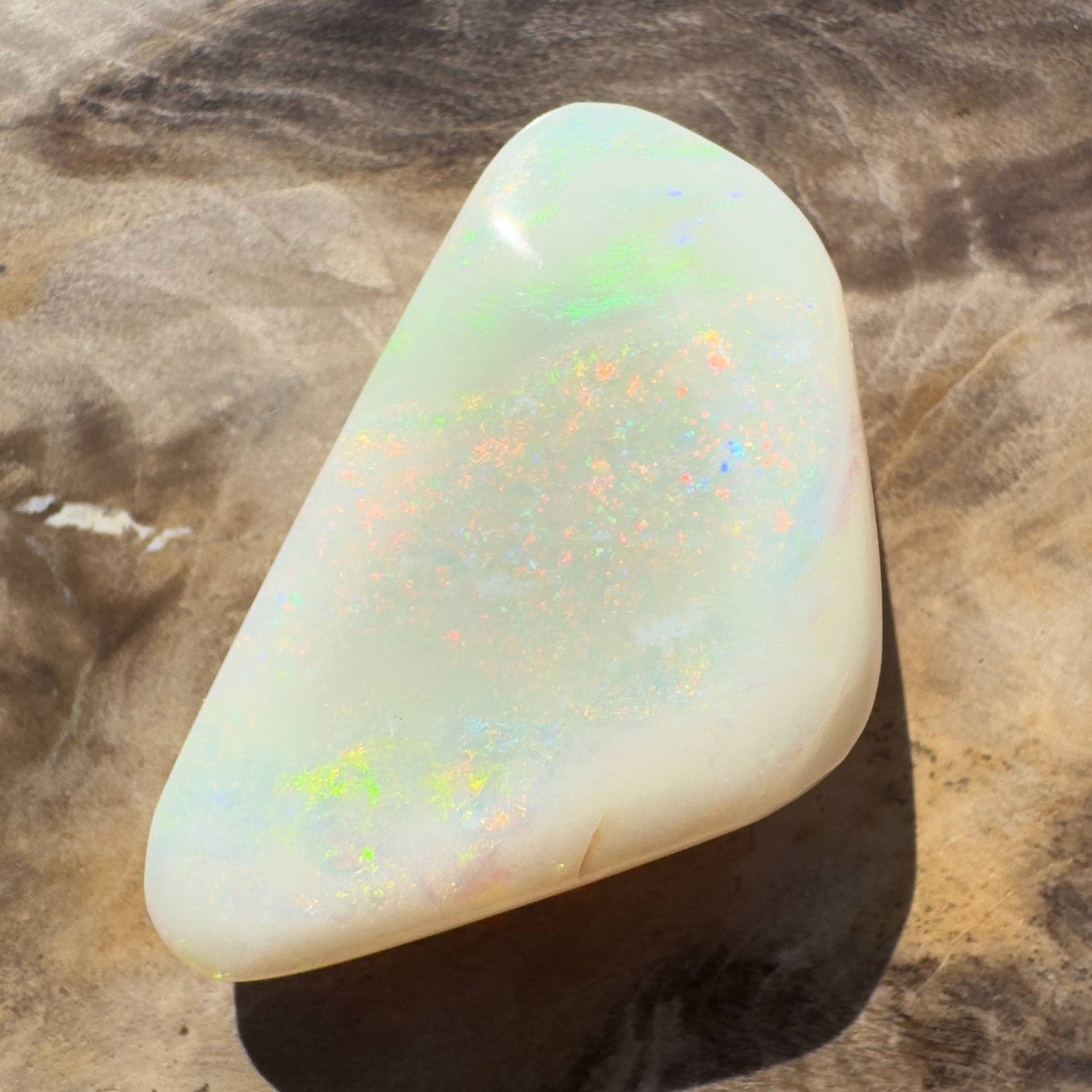 15.4ct Hand - cut Solid Australian Coober Pedy Opal
