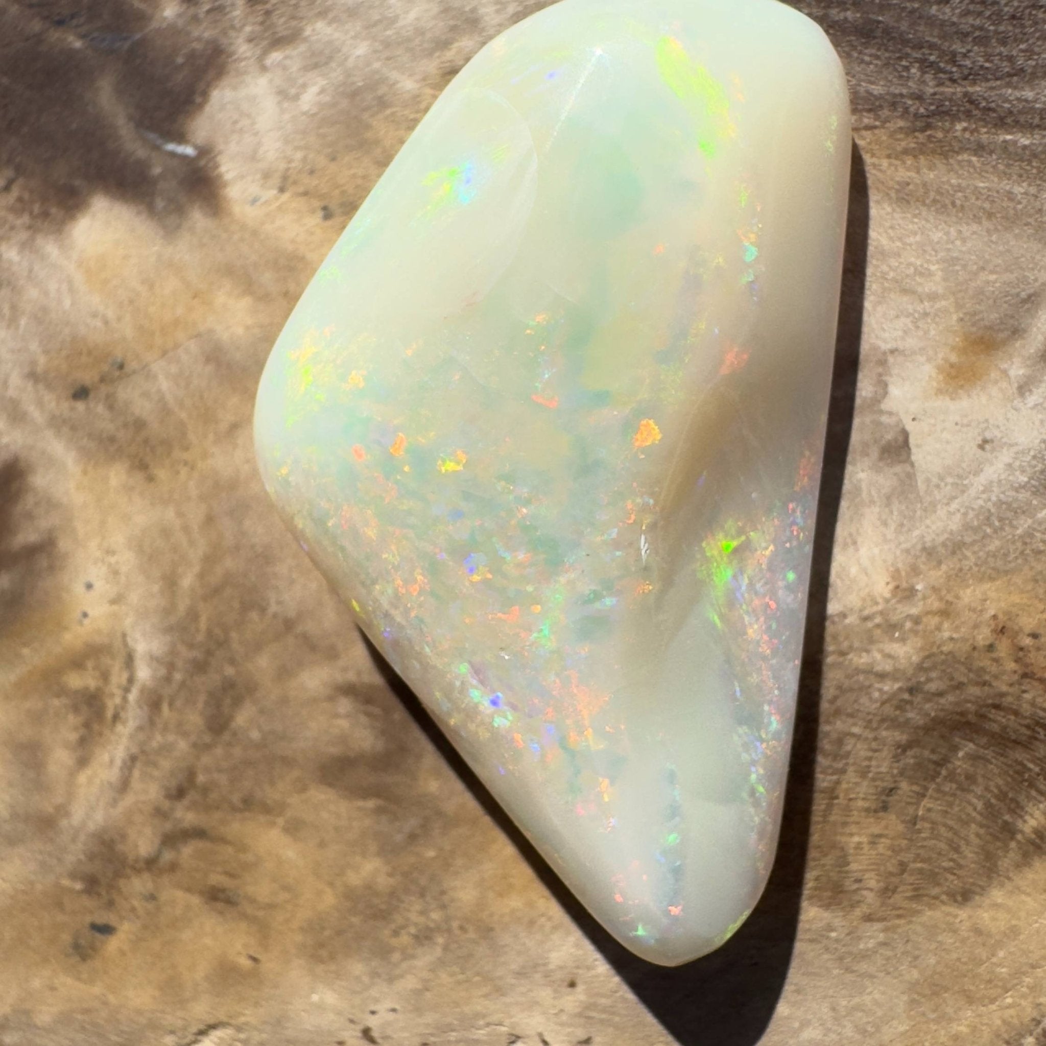 15.4ct Hand - cut Solid Australian Coober Pedy Opal