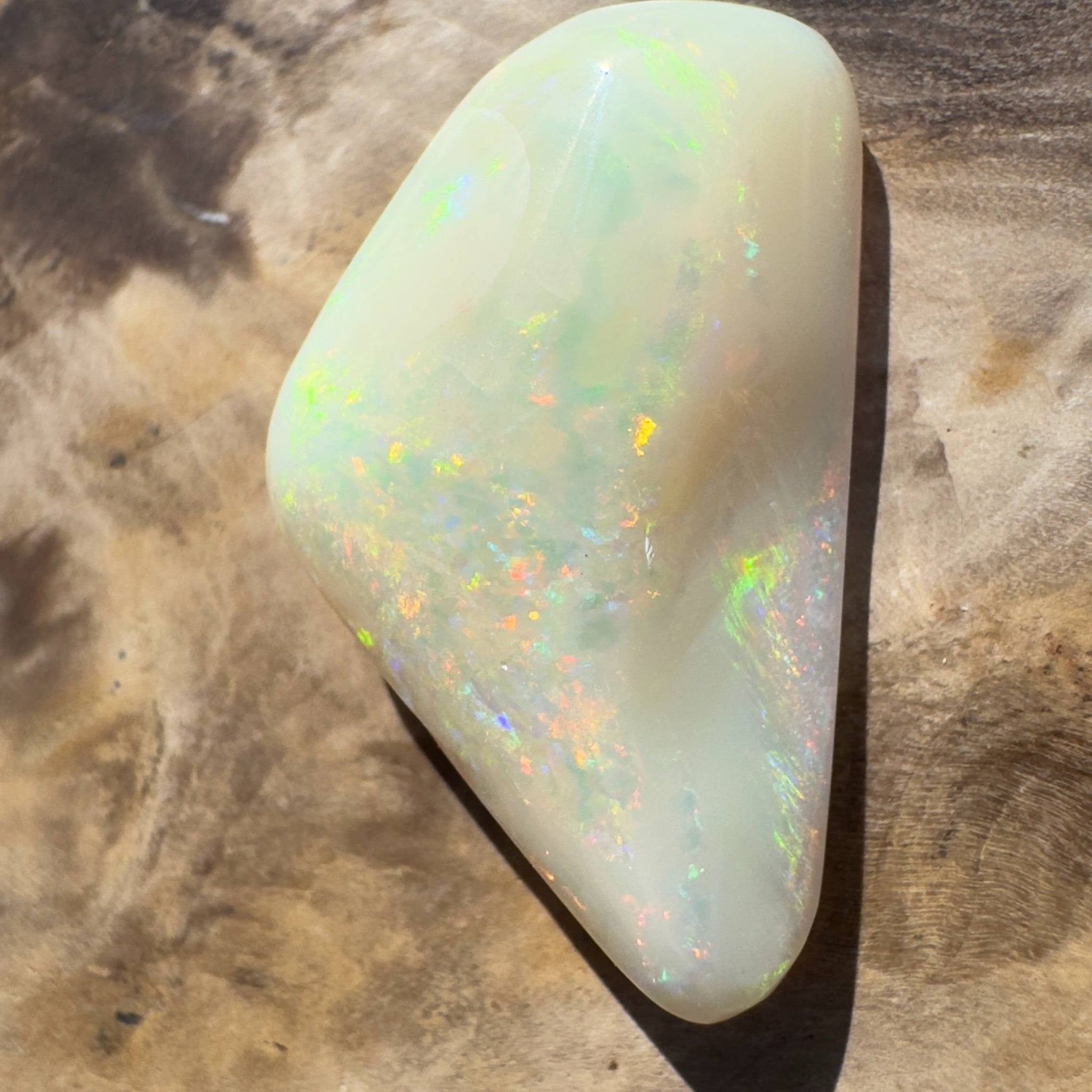 15.4ct Hand - cut Solid Australian Coober Pedy Opal