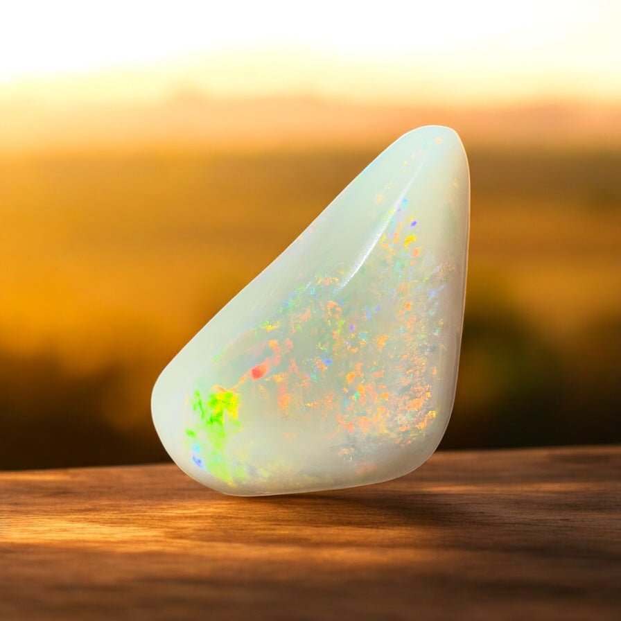 15.4ct Hand - cut Solid Australian Coober Pedy Opal