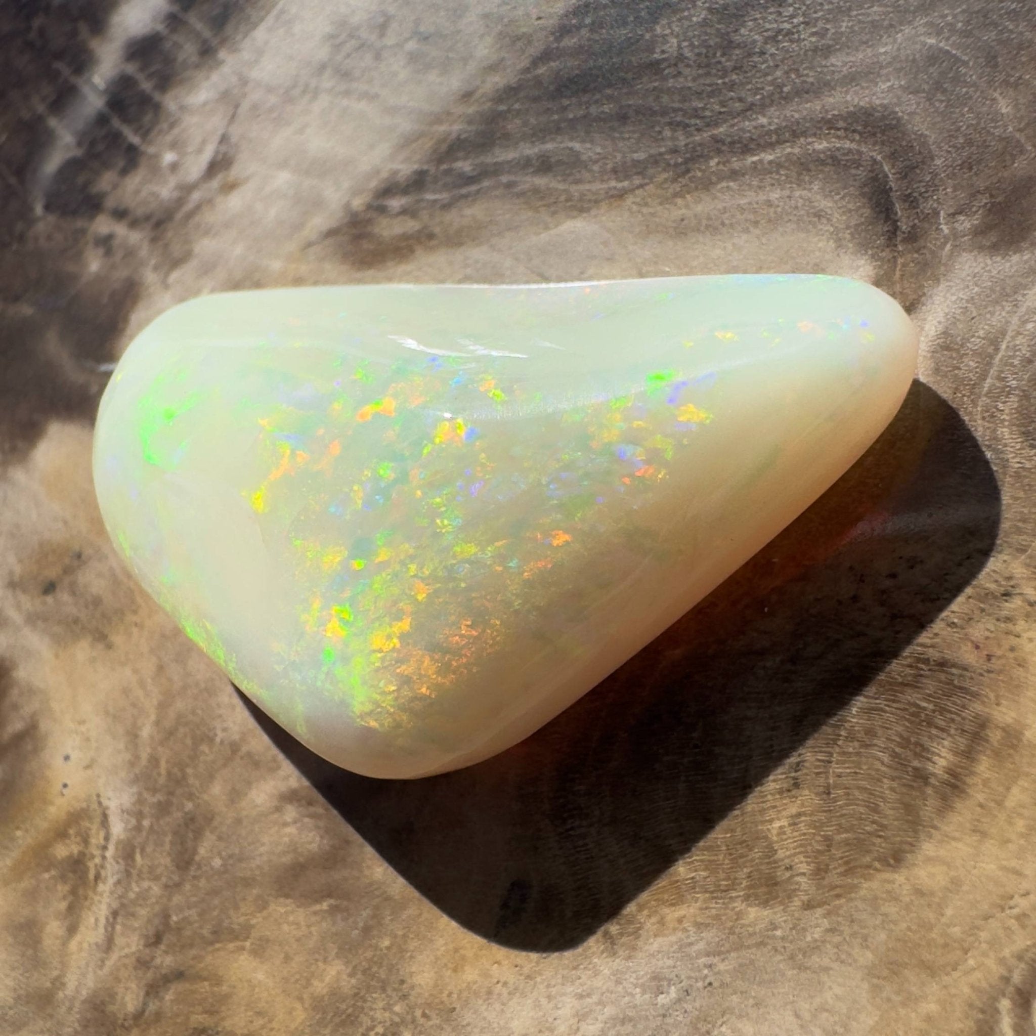 15.4ct Hand - cut Solid Australian Coober Pedy Opal