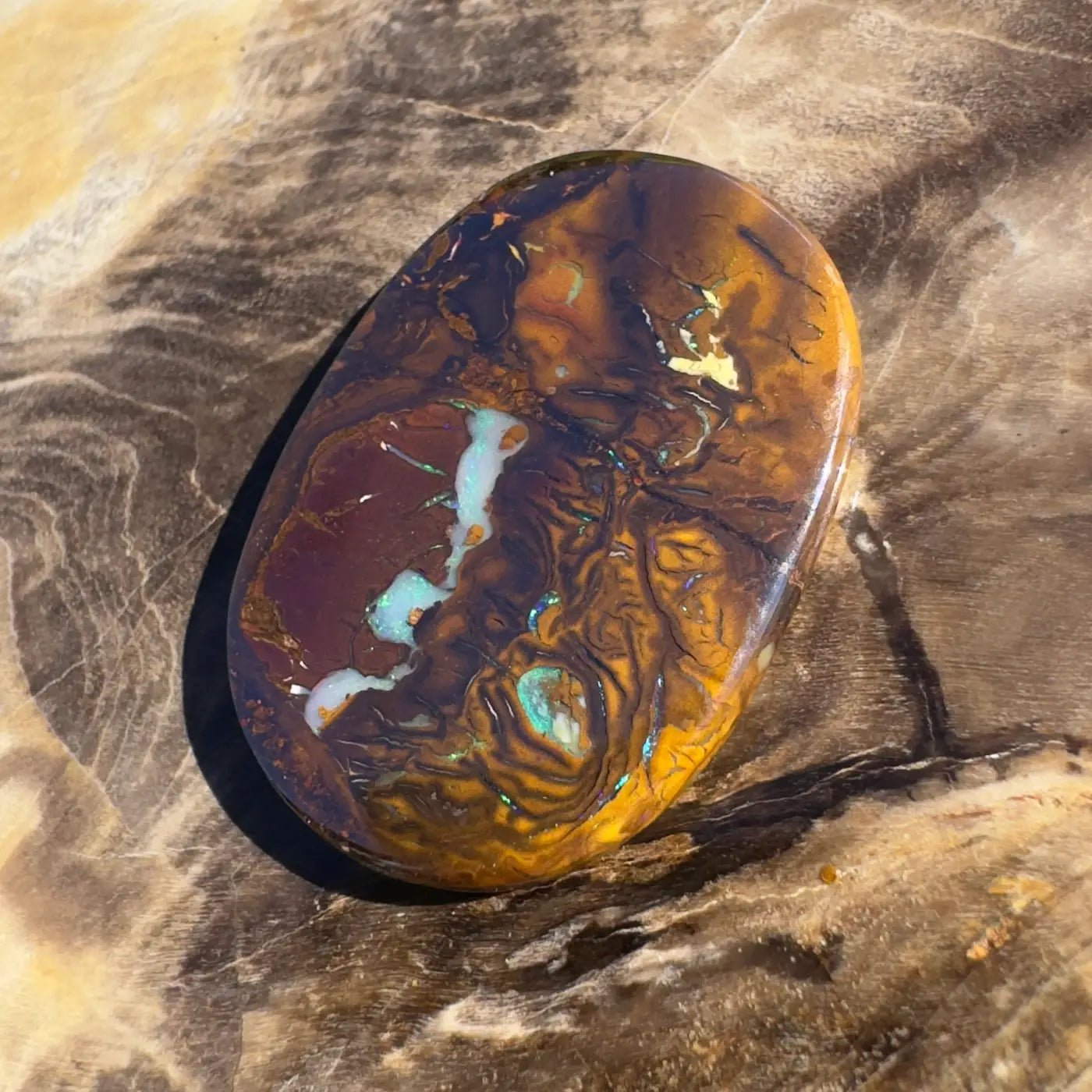 15.9ct Hand - Cut Solid Boulder Opal