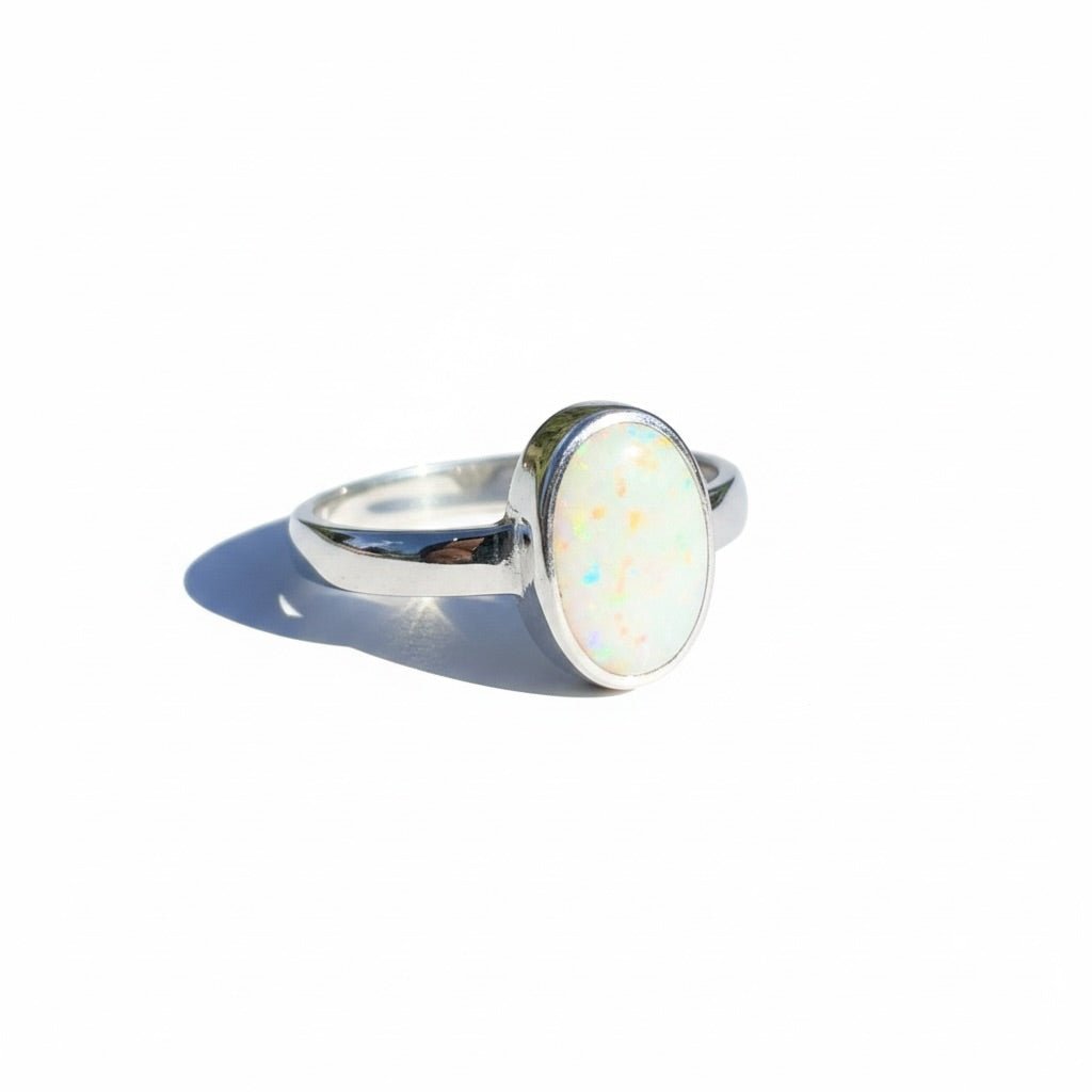 1.5ct Lightning Ridge Opal Ring ~ 'Cape Leveque Blaze' | 925 Sterling Silver | Solid Australian Opal