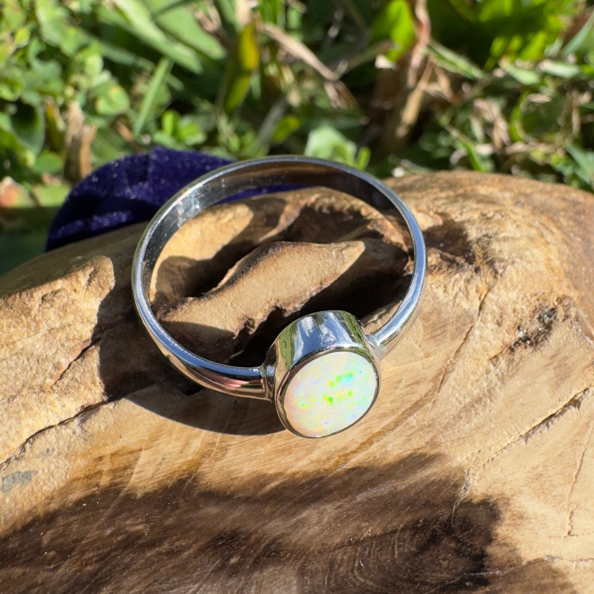1.5ct Lightning Ridge Opal Ring ~ 'Cape Leveque Blaze' | 925 Sterling Silver | Solid Australian Opal