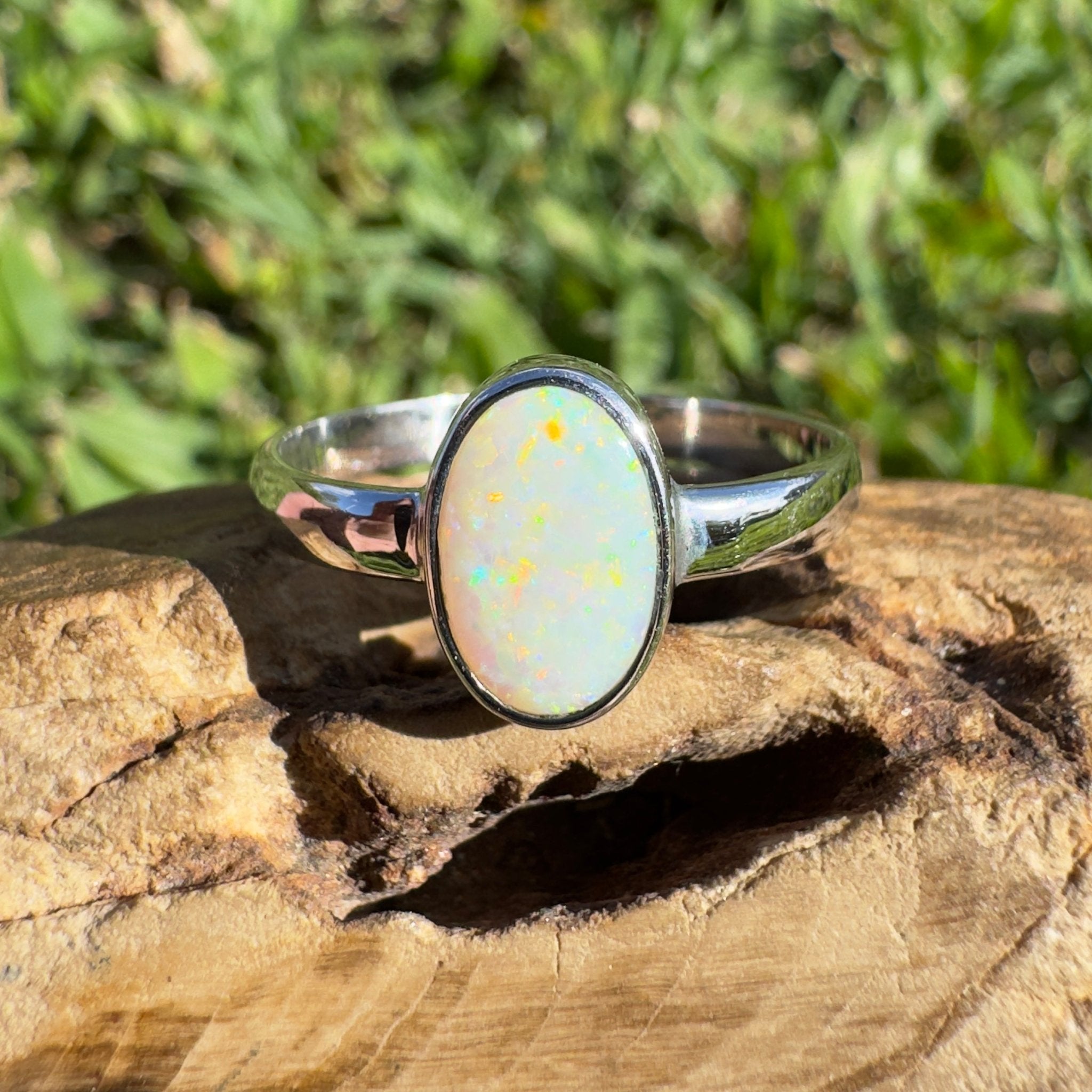 1.5ct Lightning Ridge Opal Ring ~ 'Cape Leveque Blaze' | 925 Sterling Silver | Solid Australian Opal