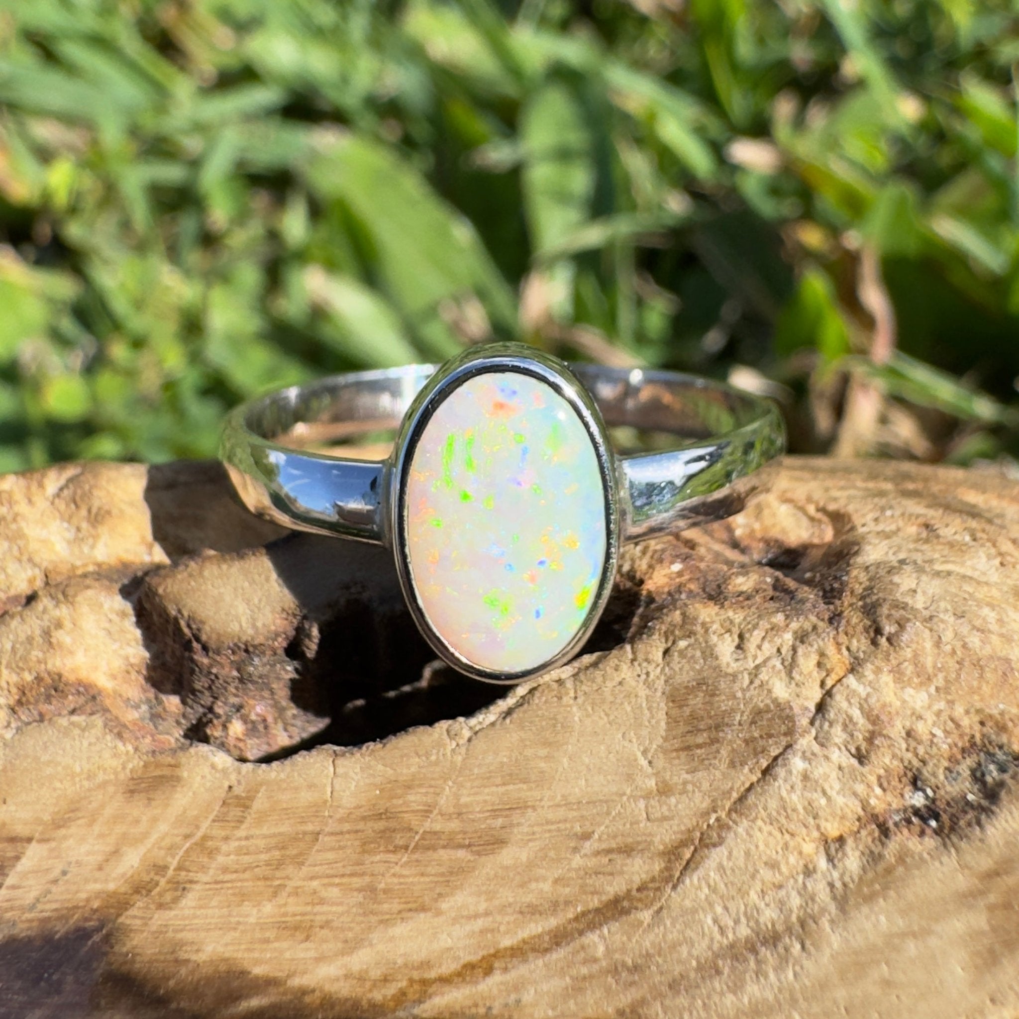 1.5ct Lightning Ridge Opal Ring ~ 'Cape Leveque Blaze' | 925 Sterling Silver | Solid Australian Opal