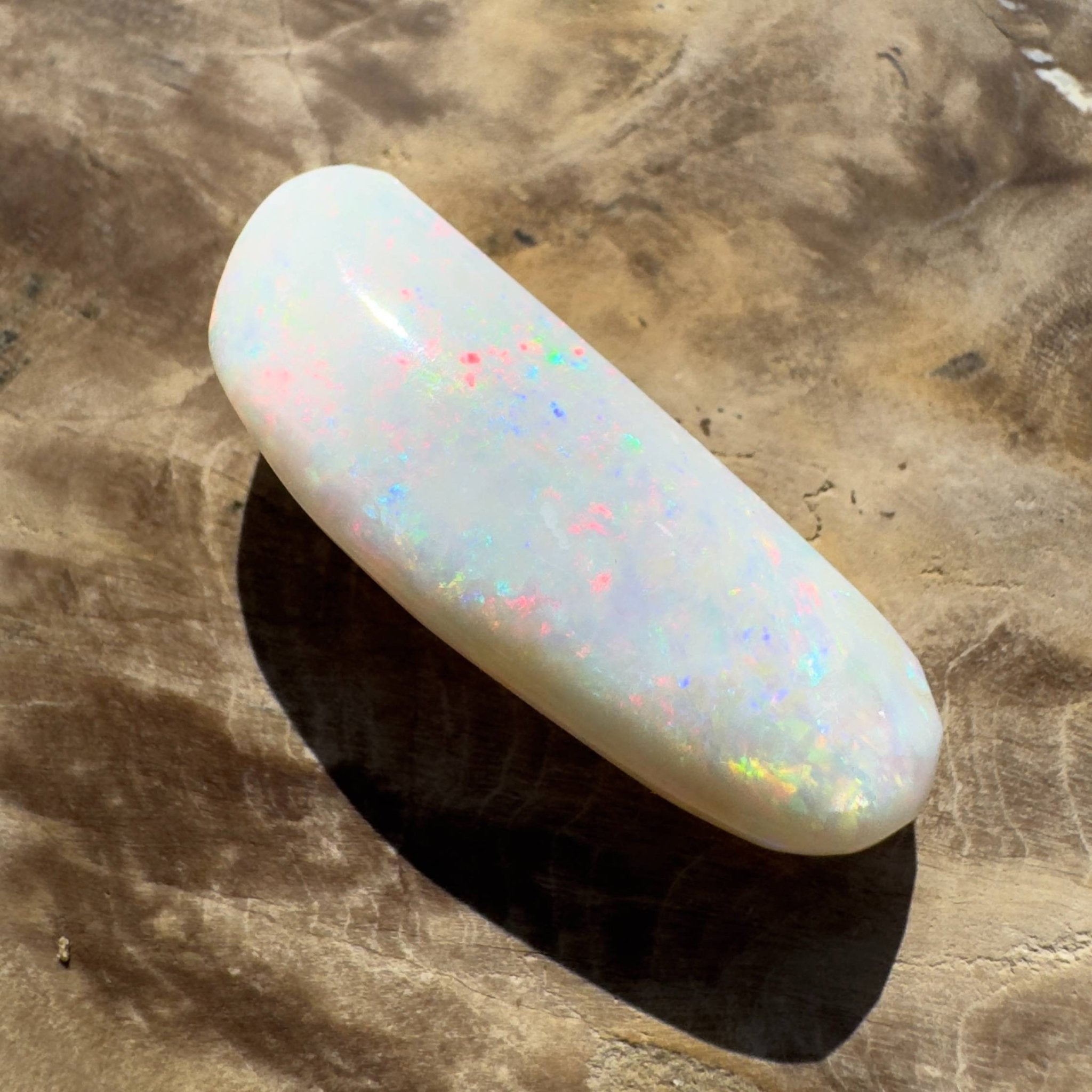 16.9ct Hand - cut Solid Australian Coober Pedy Opal