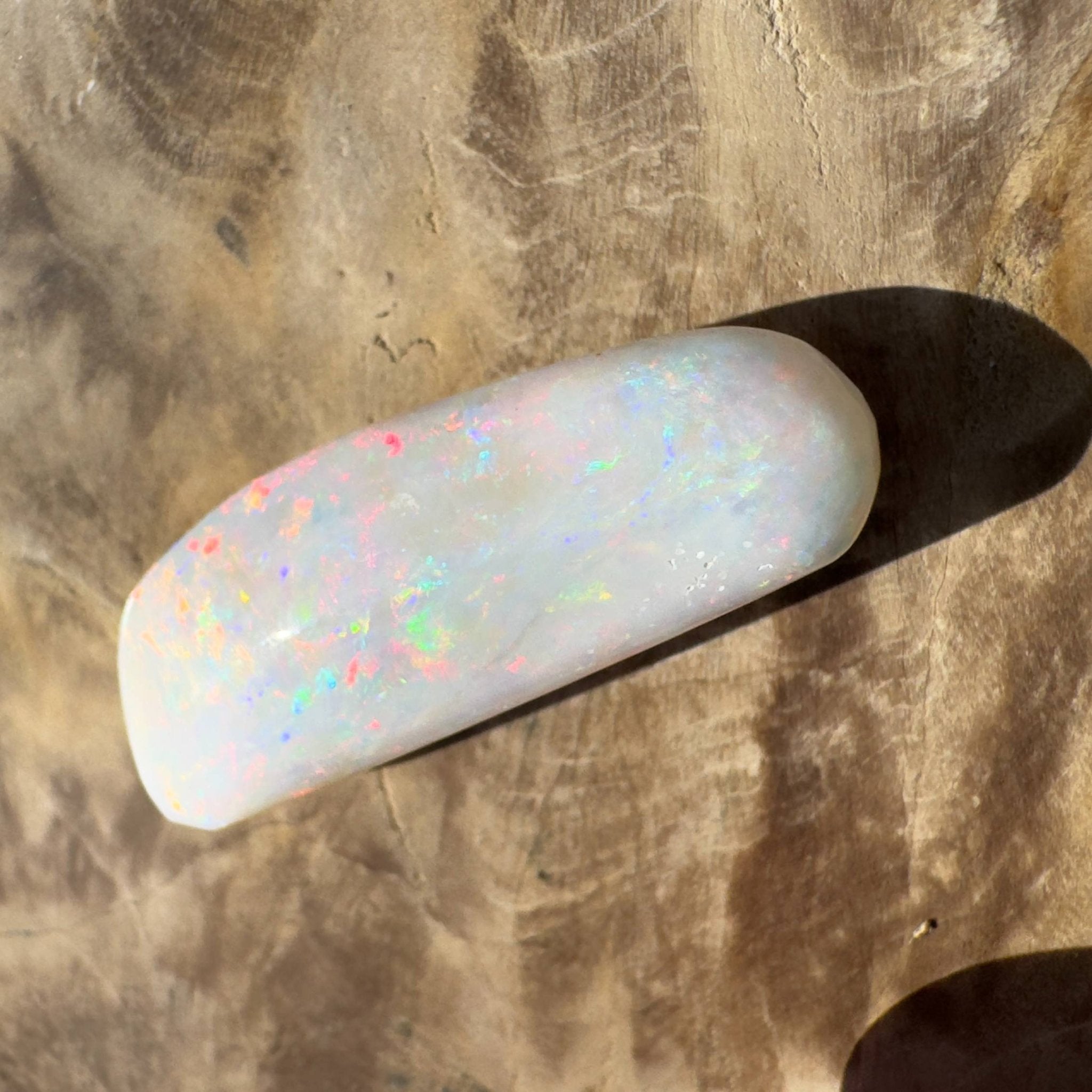 16.9ct Hand - cut Solid Australian Coober Pedy Opal