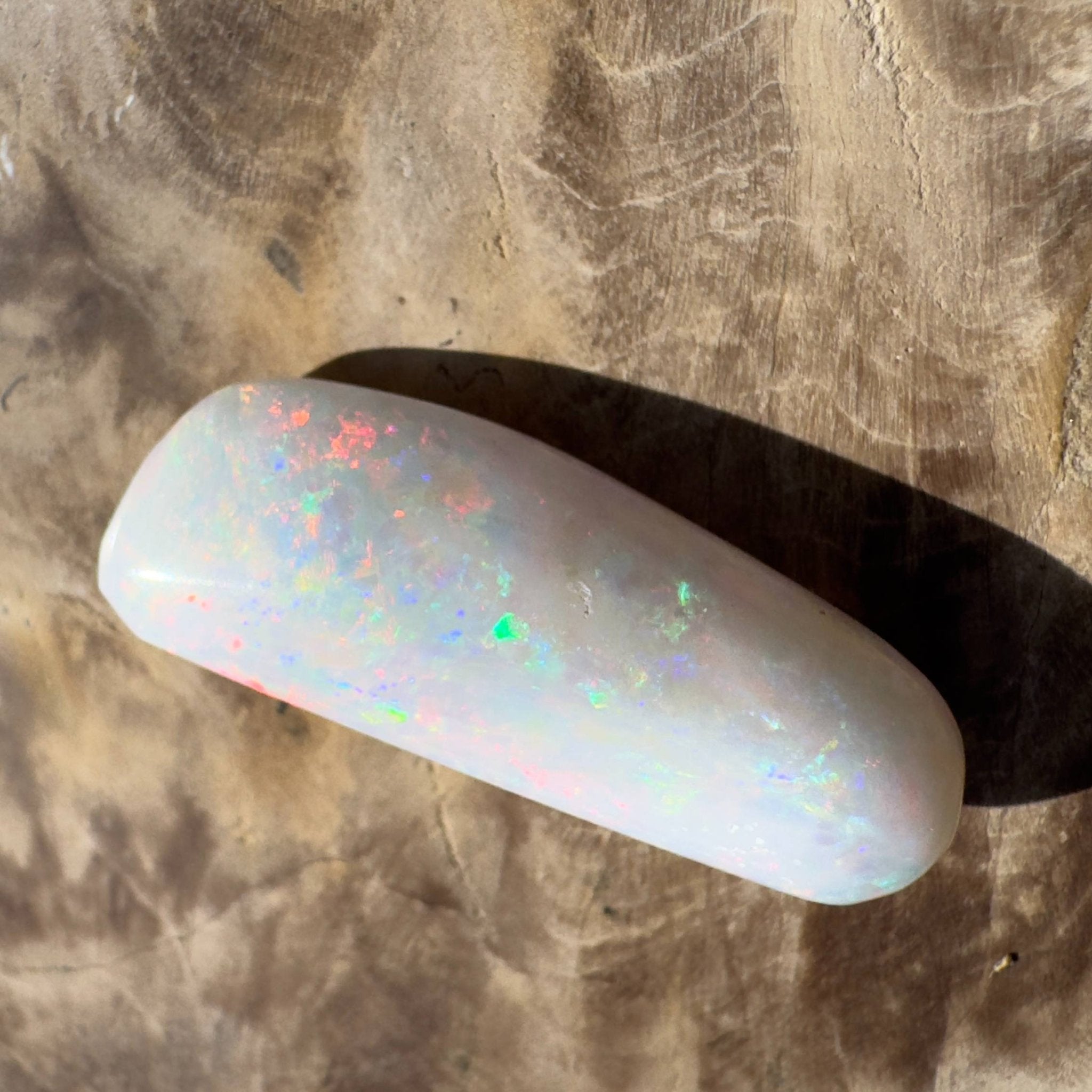 16.9ct Hand - cut Solid Australian Coober Pedy Opal