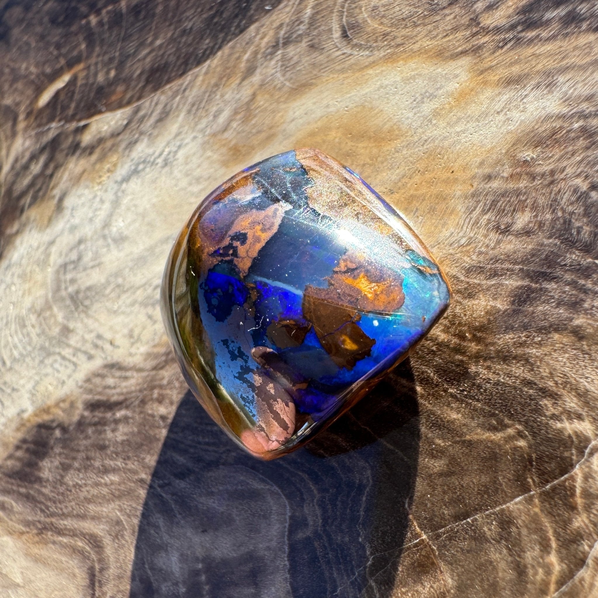 16.9ct Queensland Boulder Opal | Solid Australian Opal | Hand-Cut