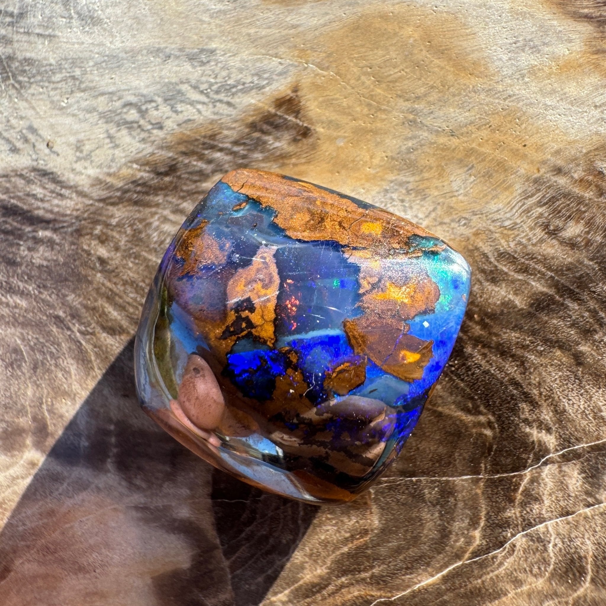 16.9ct Queensland Boulder Opal | Solid Australian Opal | Hand-Cut
