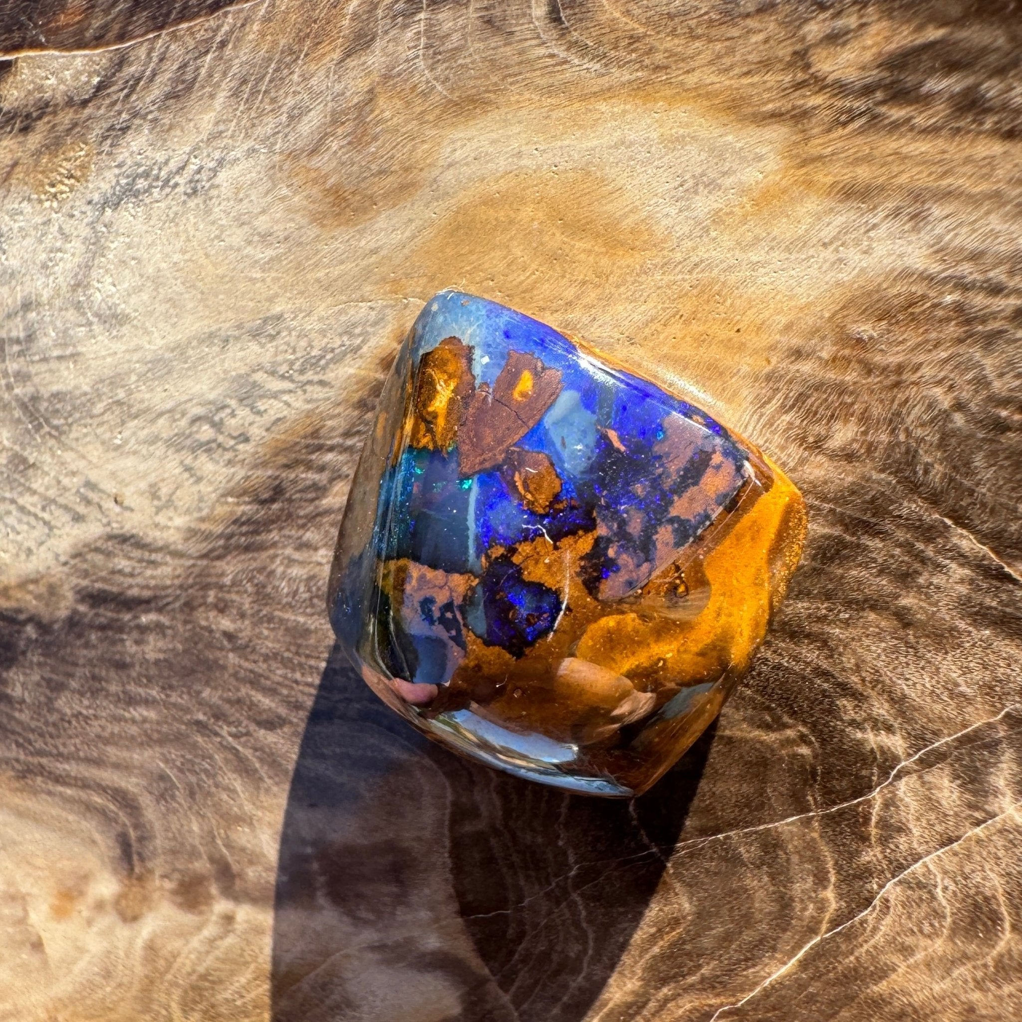 16.9ct Queensland Boulder Opal | Solid Australian Opal | Hand-Cut