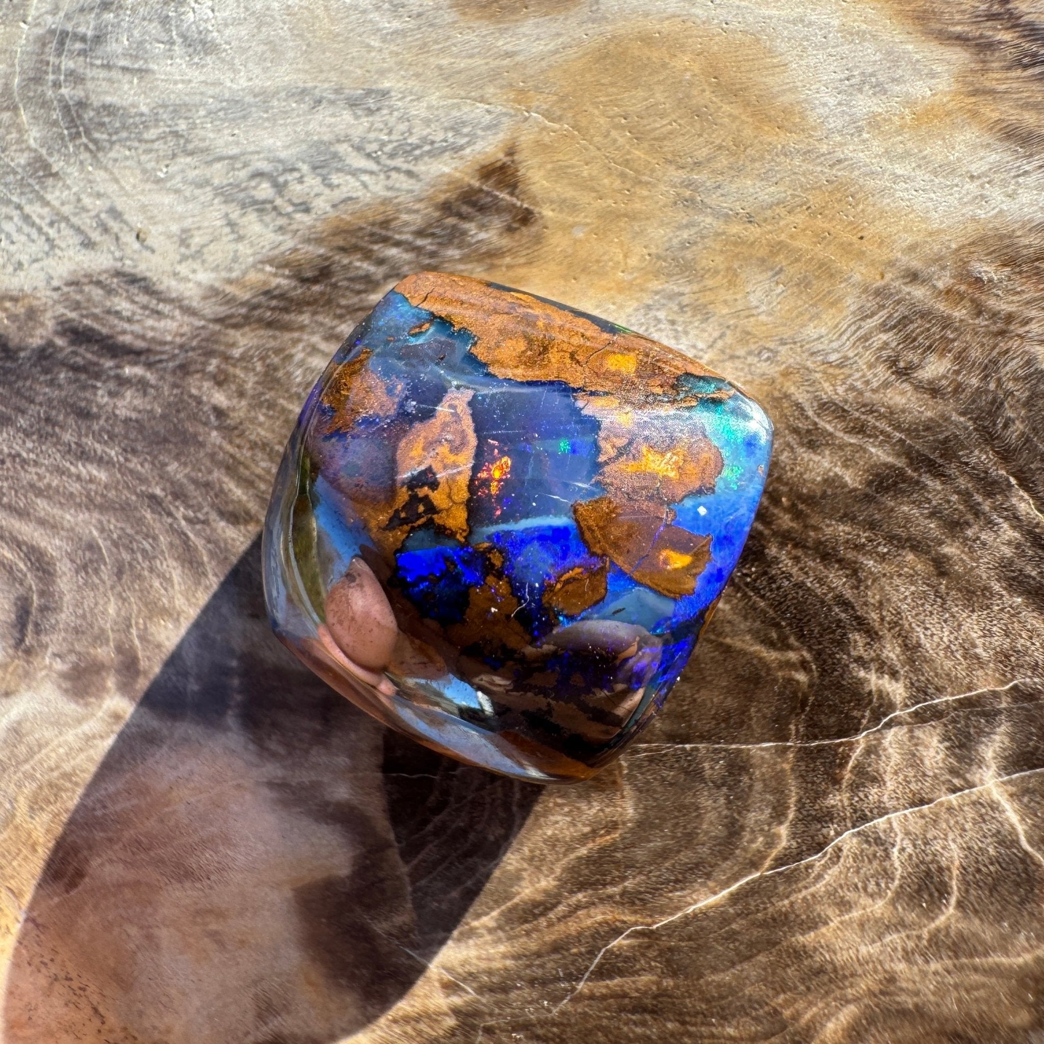16.9ct Queensland Boulder Opal | Solid Australian Opal | Hand-Cut