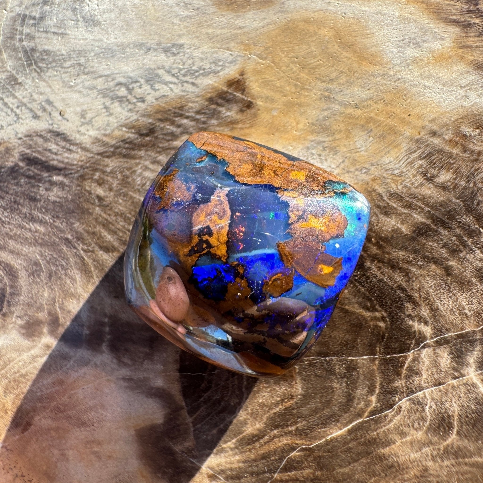 16.9ct Queensland Boulder Opal | Solid Australian Opal | Hand-Cut