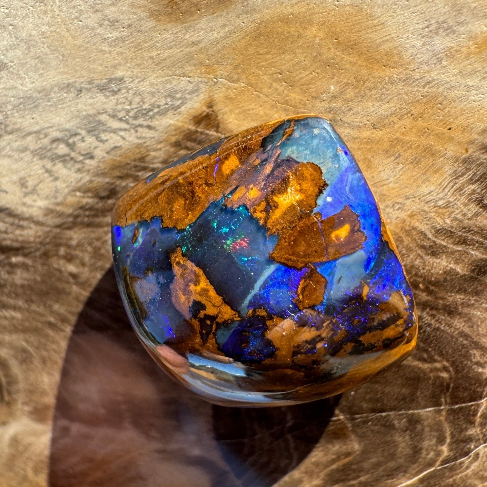 16.9ct Queensland Boulder Opal | Solid Australian Opal | Hand-Cut