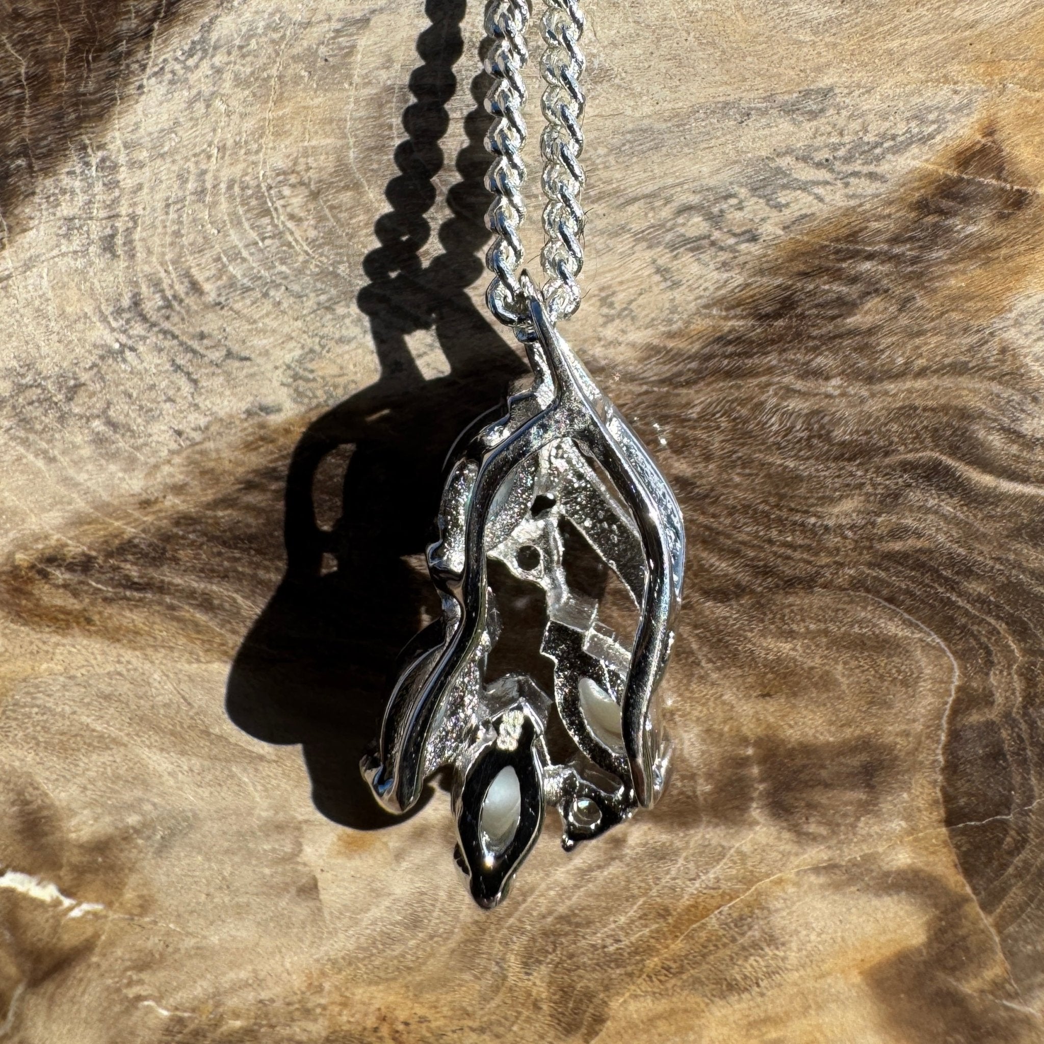 1.6ct Coober Pedy Opal Pendant Necklace ~ 'Kata Tjuta Sprinkle' | 925 Sterling Silver | Solid Australian Opal