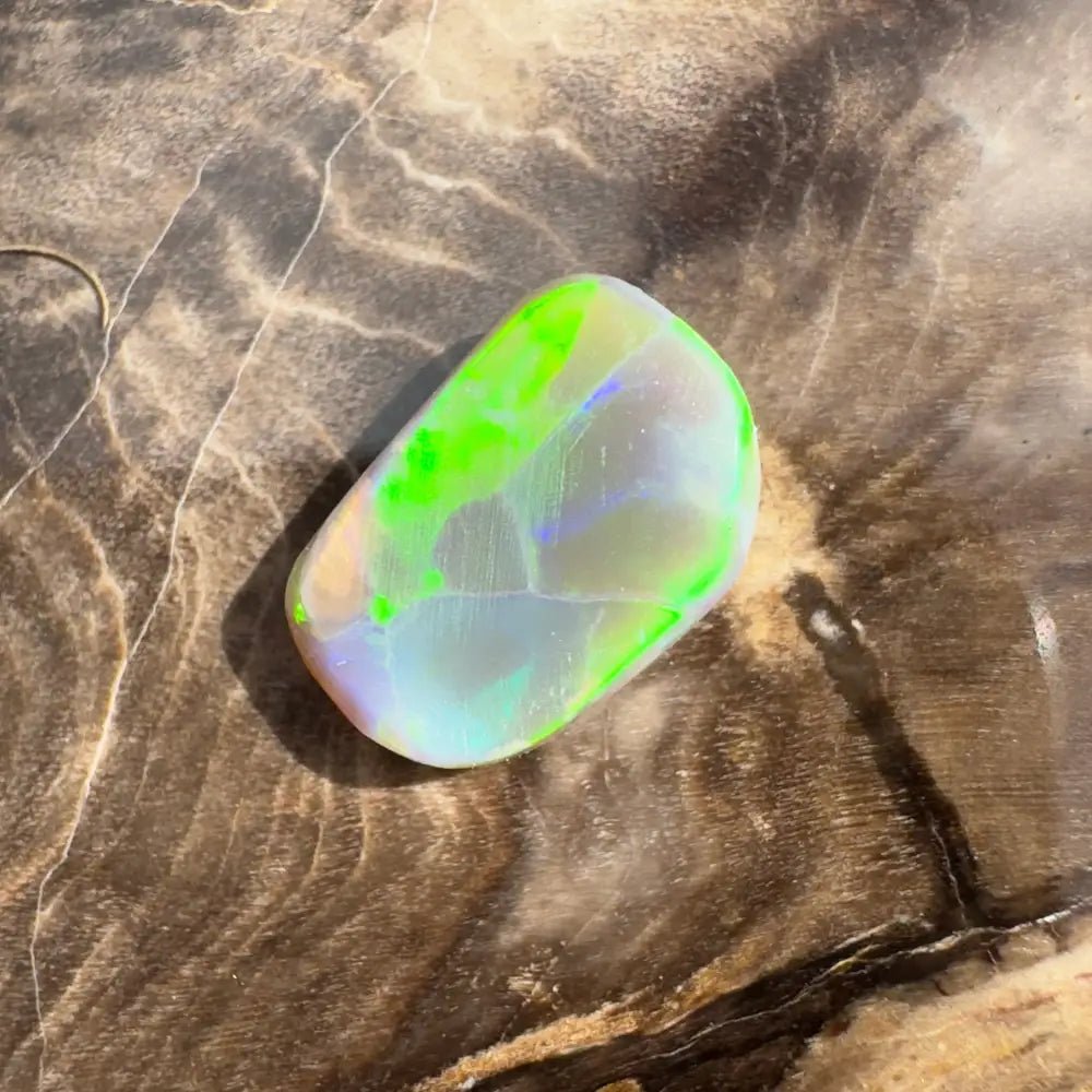1.6ct Hand - Cut Solid Lightning Ridge Semi Black Opal