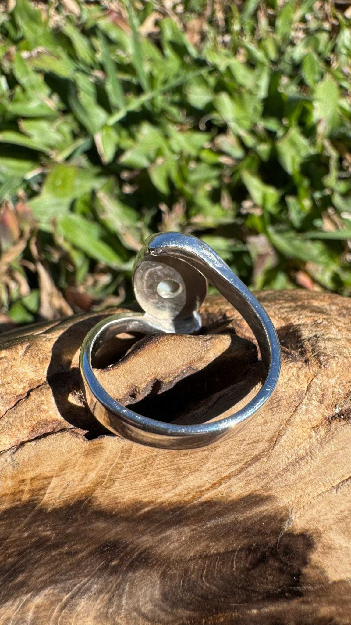1.6ct Lightning Ridge Semi Black Opal Ring ~ 'Jervis Bay Oval' | 925 Sterling Silver | Solid Australian Opal