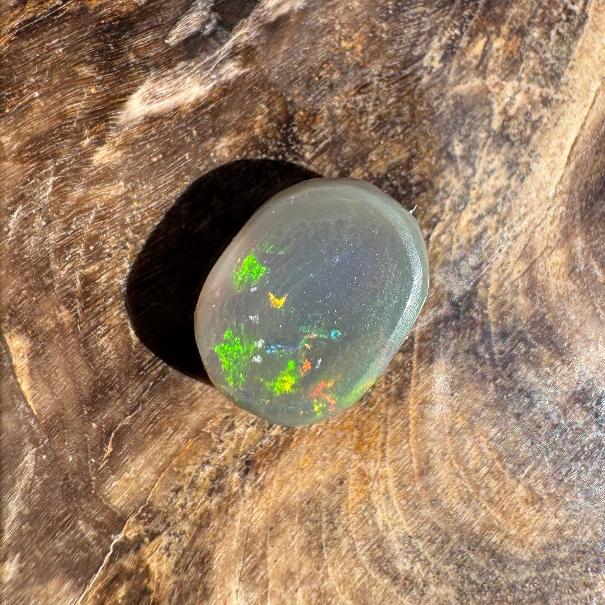 1.6ct Lightning Ridge Semi Black Opal | Solid Australian Opal | Hand-Cut
