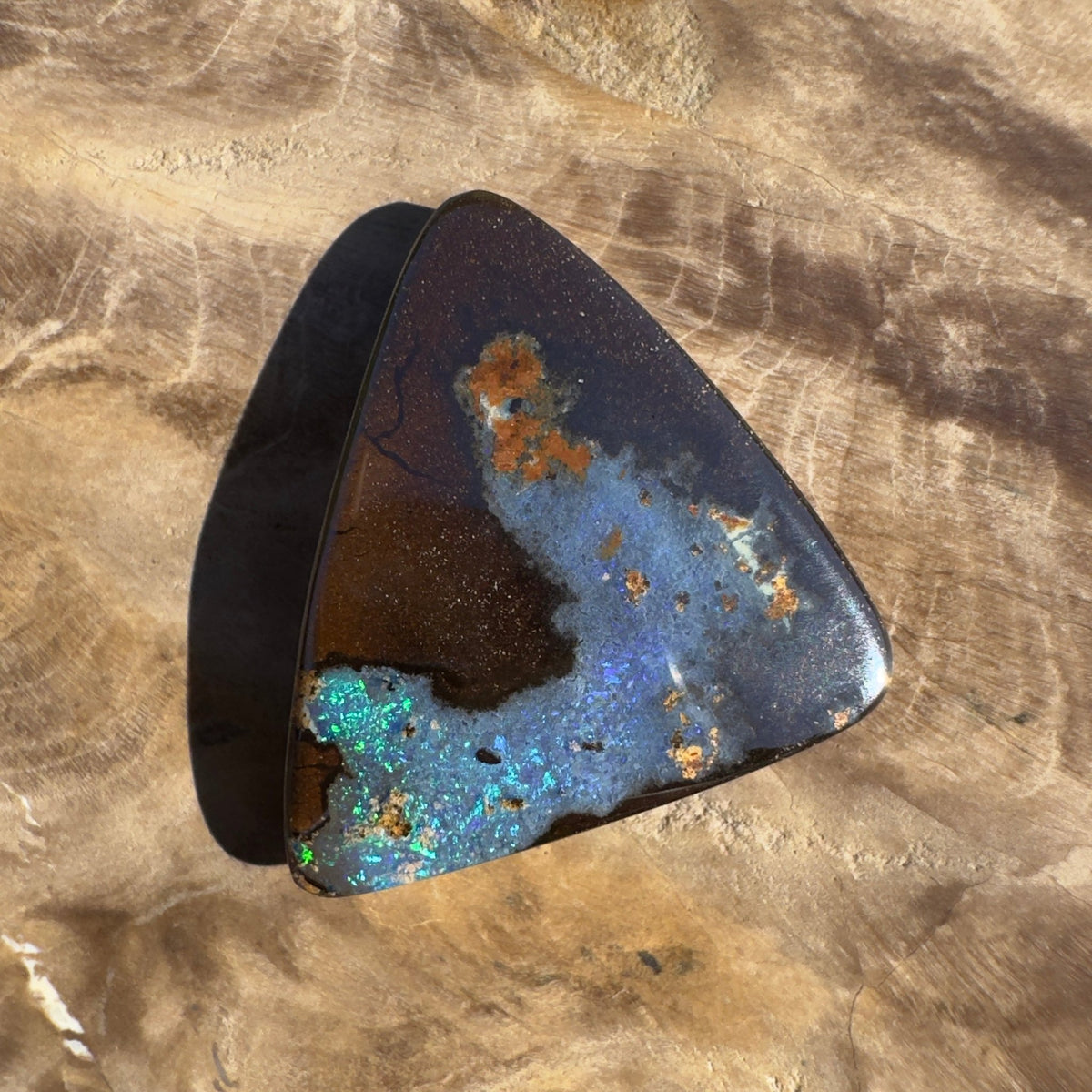 16ct Queensland Boulder Opal | Solid Australian Opal | Hand-Cut