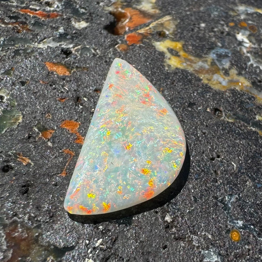 Australian Coober Pedy Opal 3.9carat Solid Hand Cut Luxury - Iona Opal Australia