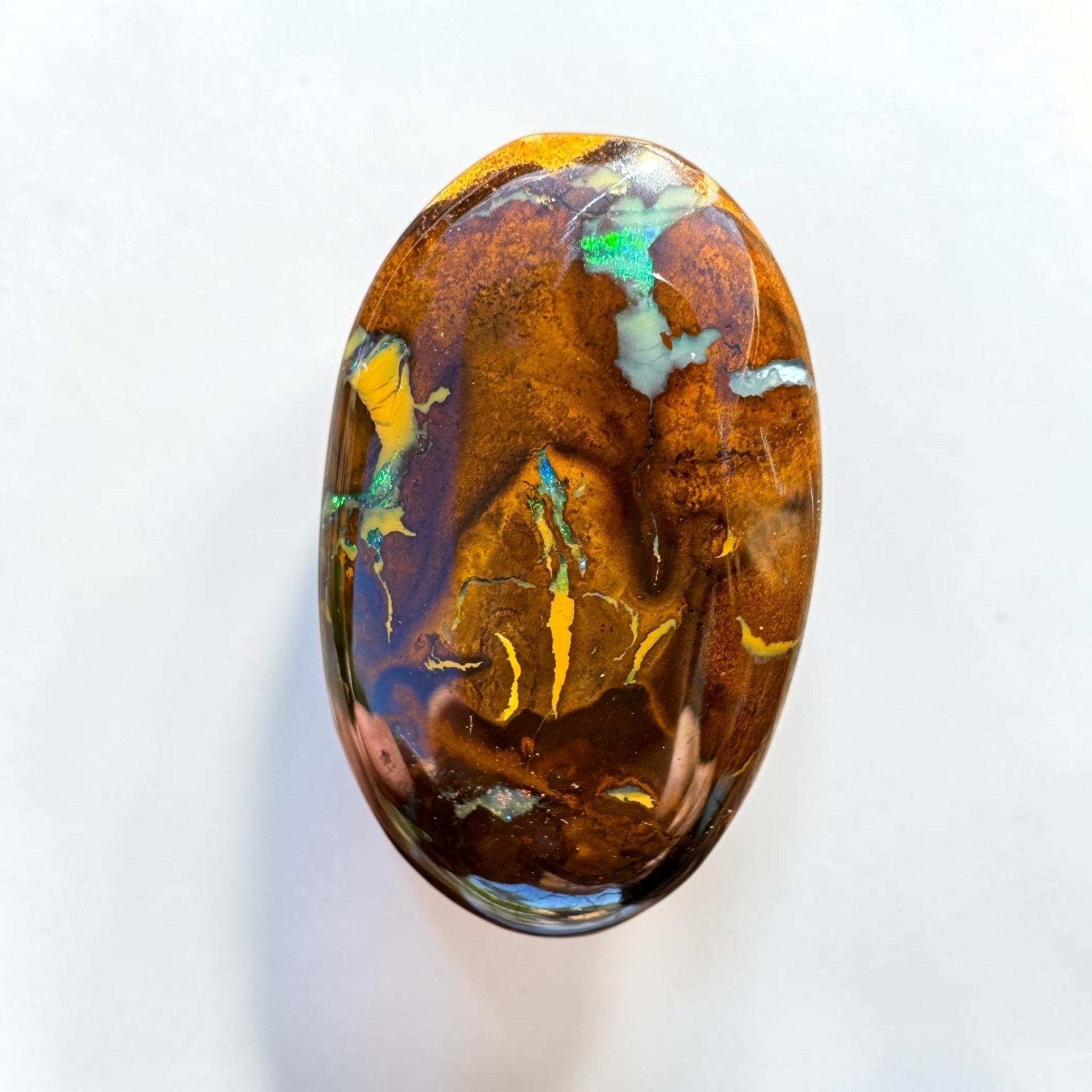 17.4ct Queensland Boulder Opal | Solid Australian Opal | Hand-Cut
